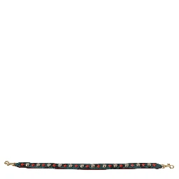 Green Crystals Leather Bag Shoulder Strap