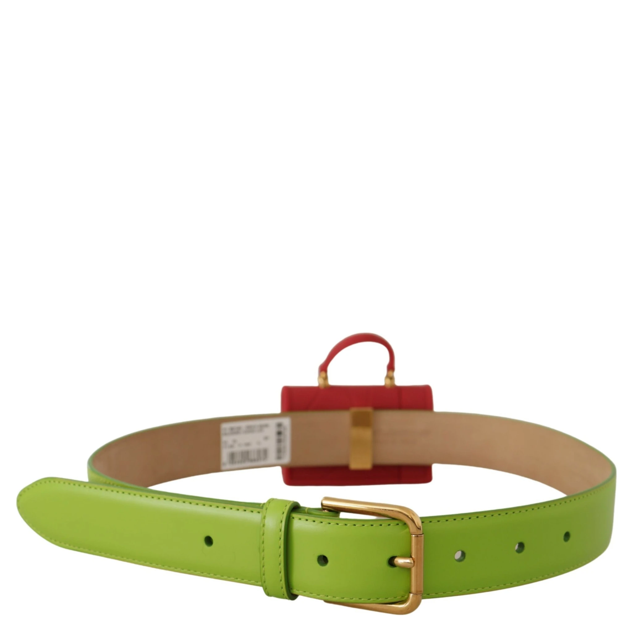 Green Leather Devotion Heart Micro Bag Headphones Belt