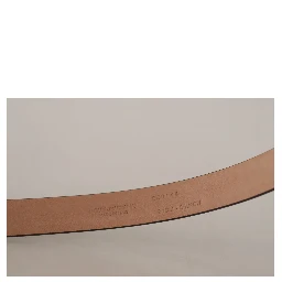 Black Patent Leather Logo Metal Waist Buckle Belt