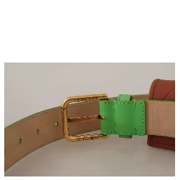 Green Leather Devotion Heart Micro Bag Headphones Belt