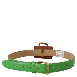 Green Leather Devotion Heart Micro Bag Headphones Belt
