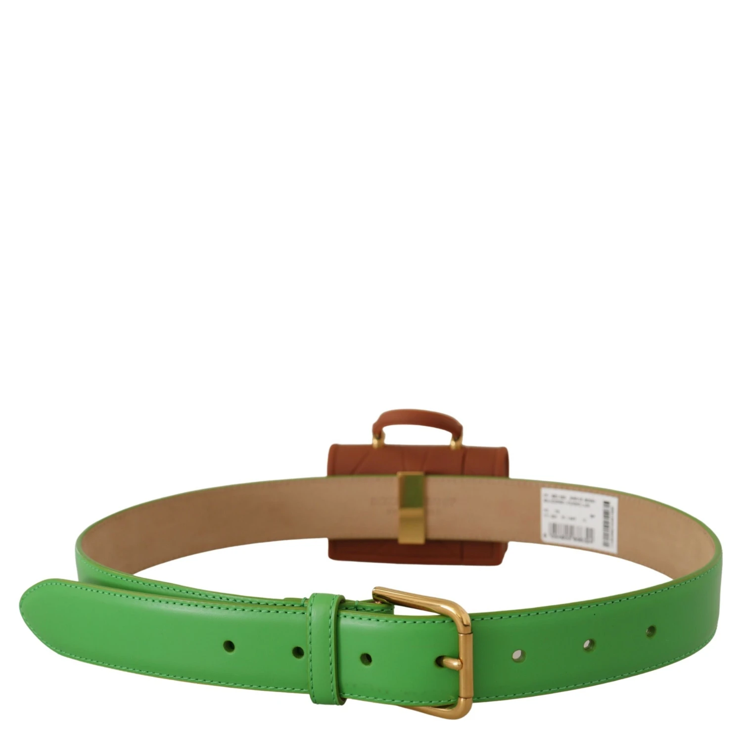 Green Leather Devotion Heart Micro Bag Headphones Belt