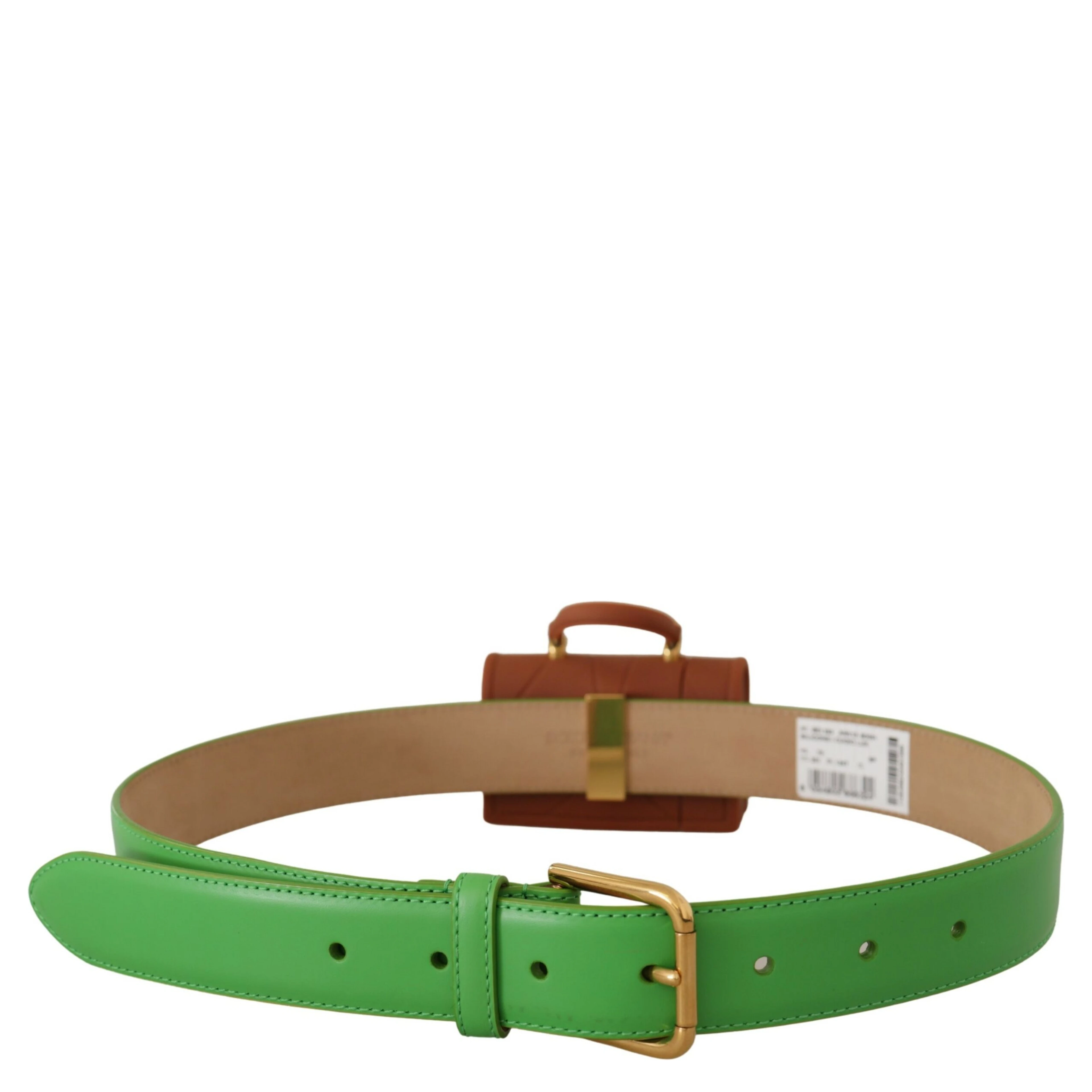 Green Leather Devotion Heart Micro Bag Headphones Belt