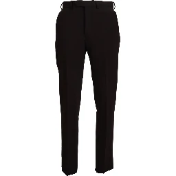 Brown Straight Fit Formal Men Pants