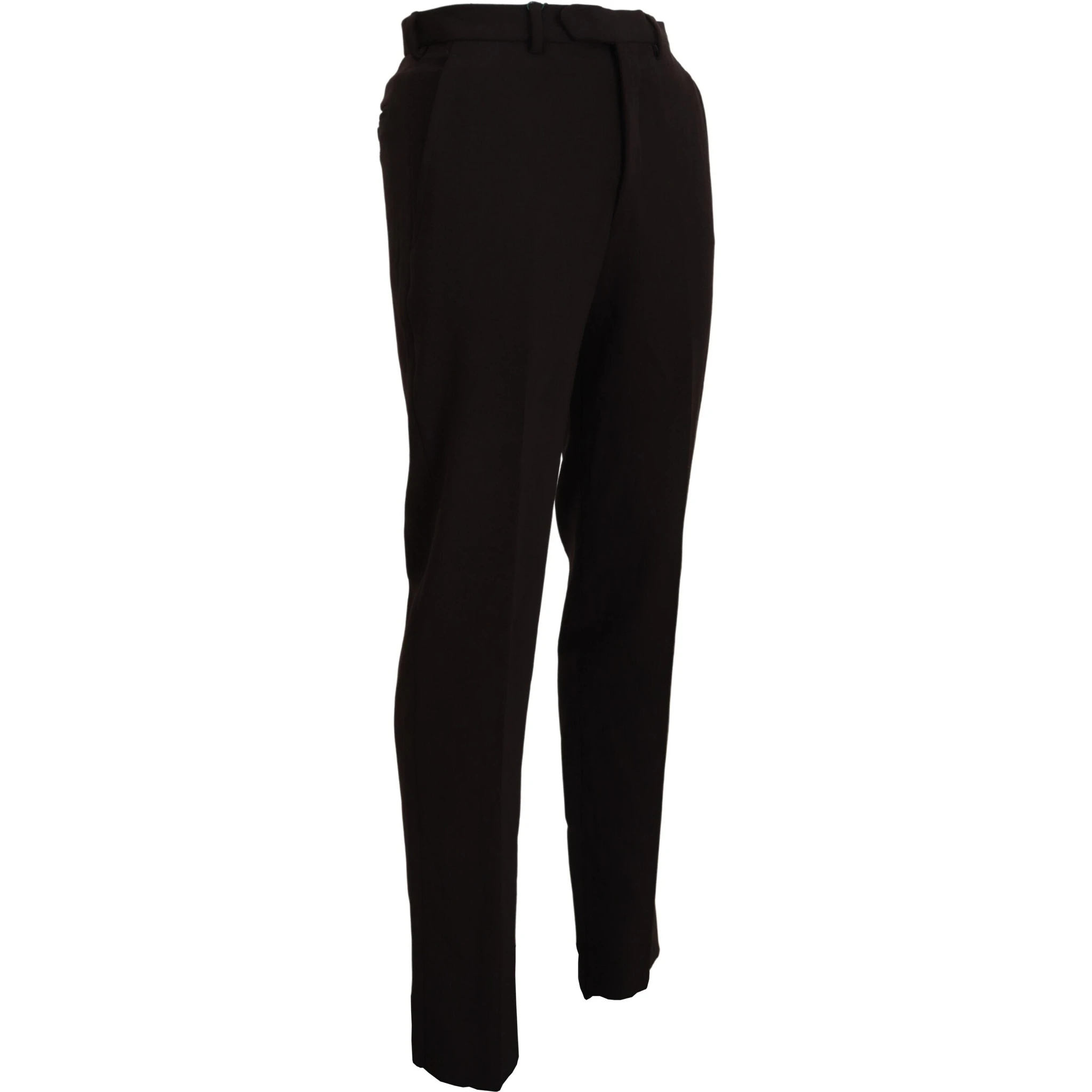 Brown Straight Fit Formal Men Pants