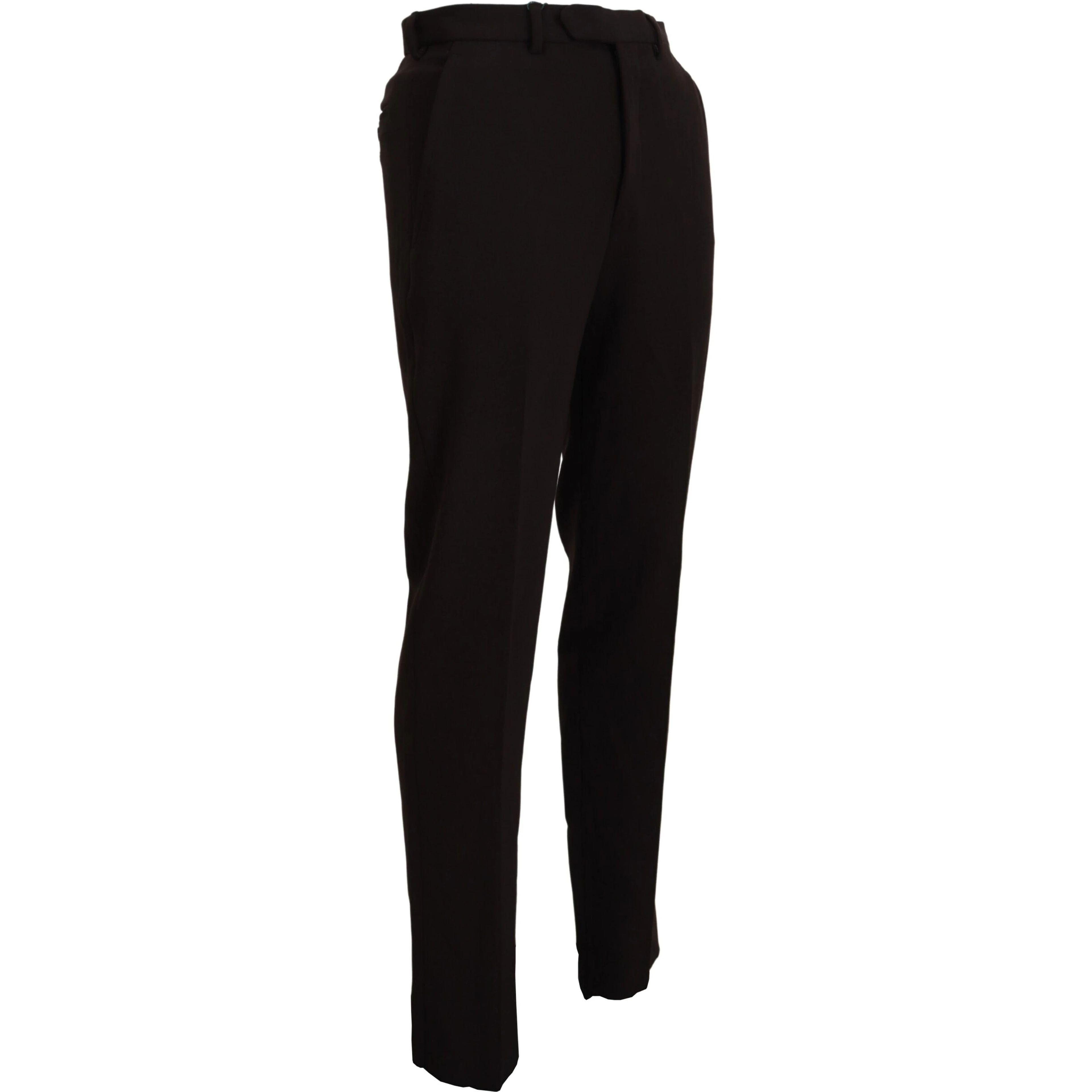Brown Straight Fit Formal Men Pants