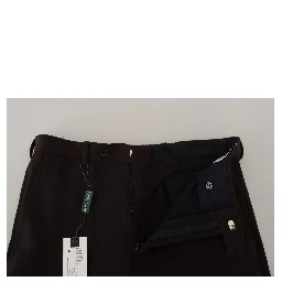 Brown Straight Fit Formal Men Pants