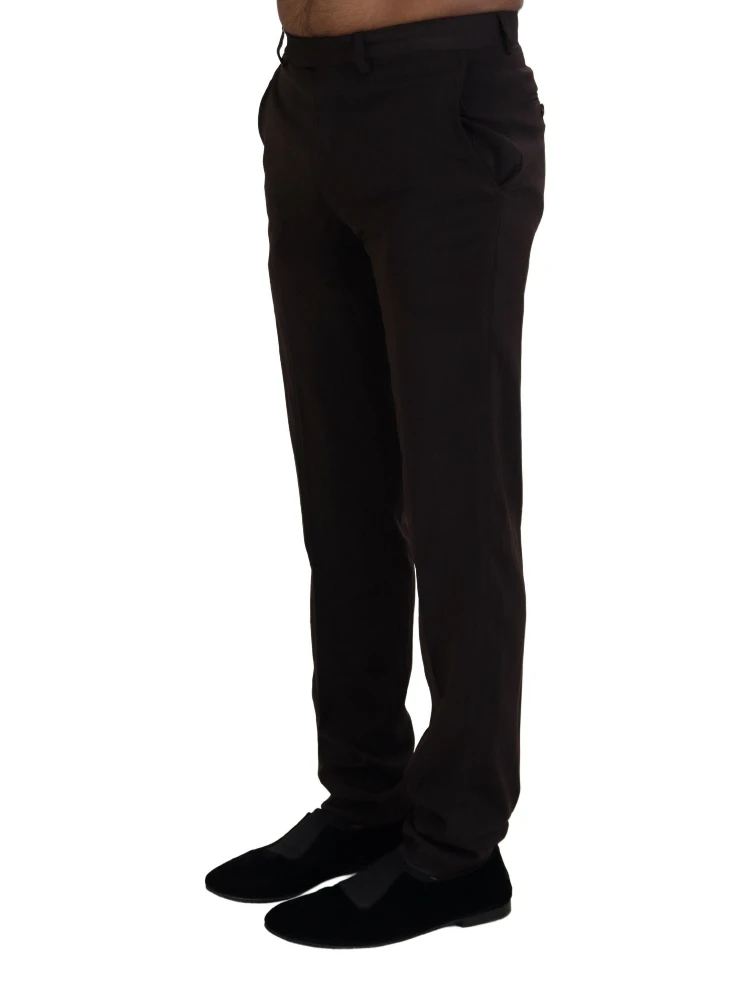Brown Straight Fit Formal Men Pants alternative