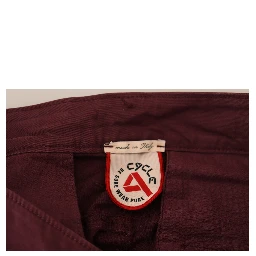 Maroon Cotton Stretch Skinny Casual Men Pants