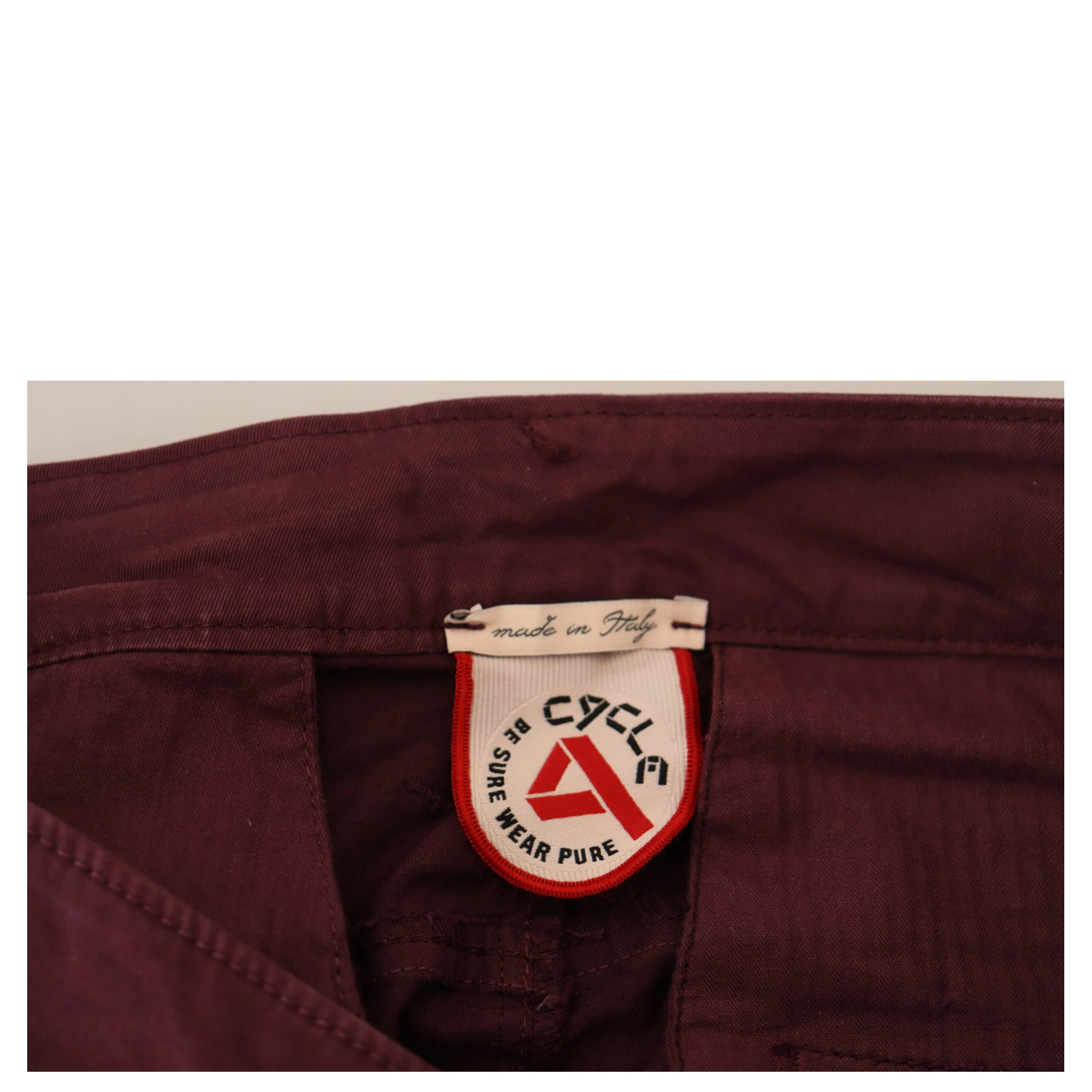 Maroon Cotton Stretch Skinny Casual Men Pants