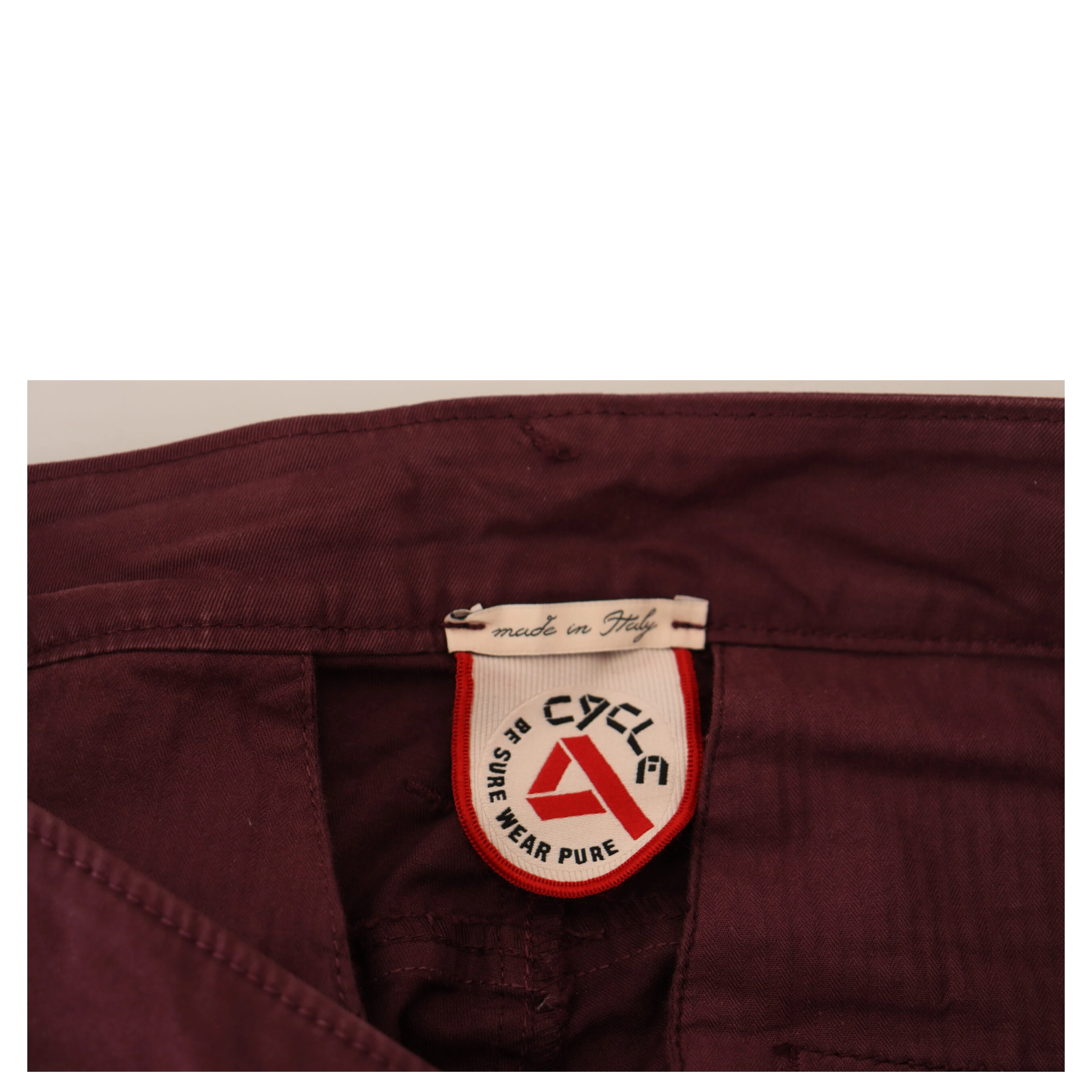 Maroon Cotton Stretch Skinny Casual Men Pants