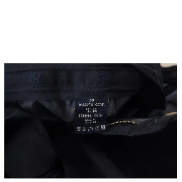 Dark Blue Cotton Skinny Men Pants