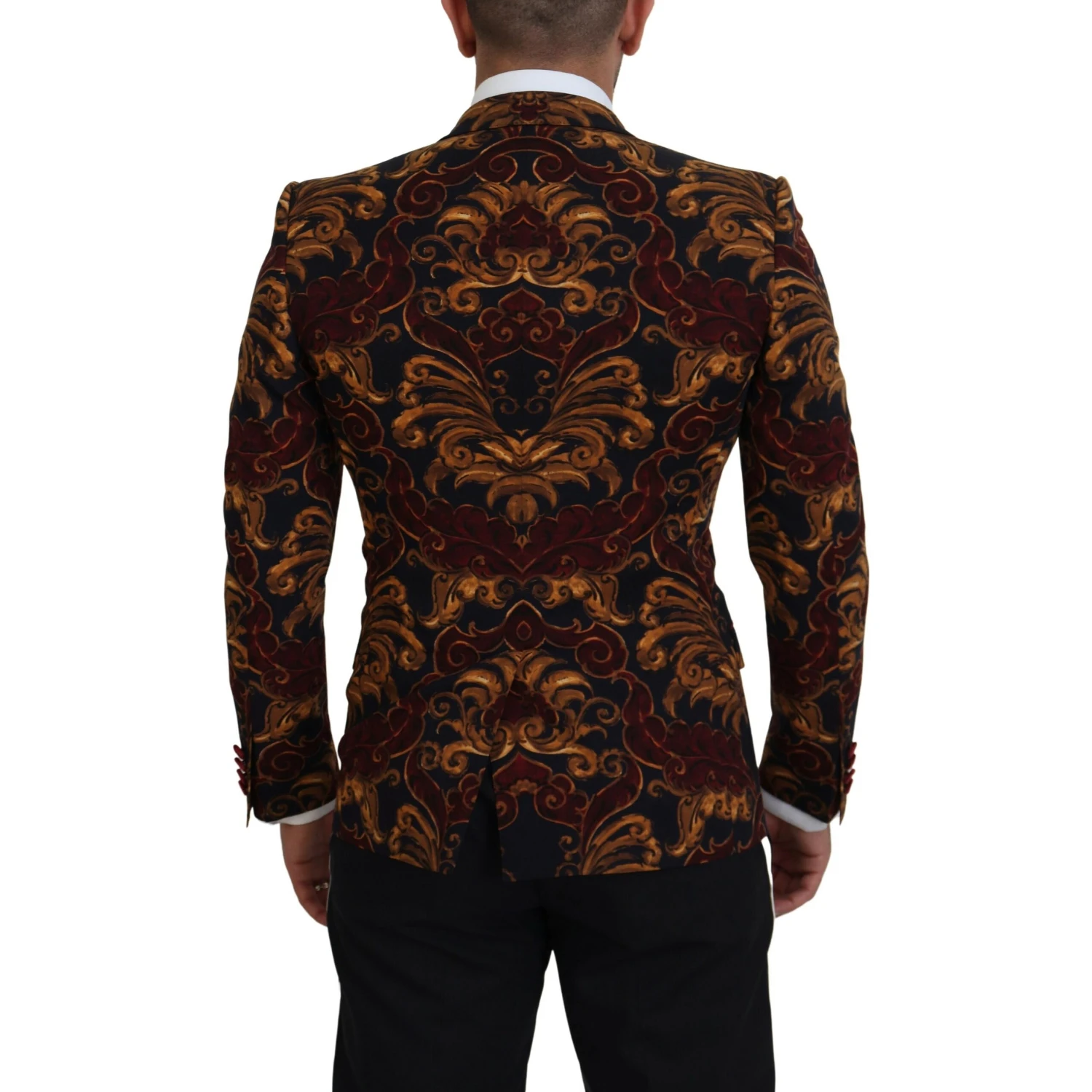 Multicolor Floral Single Breasted Martini Blazer