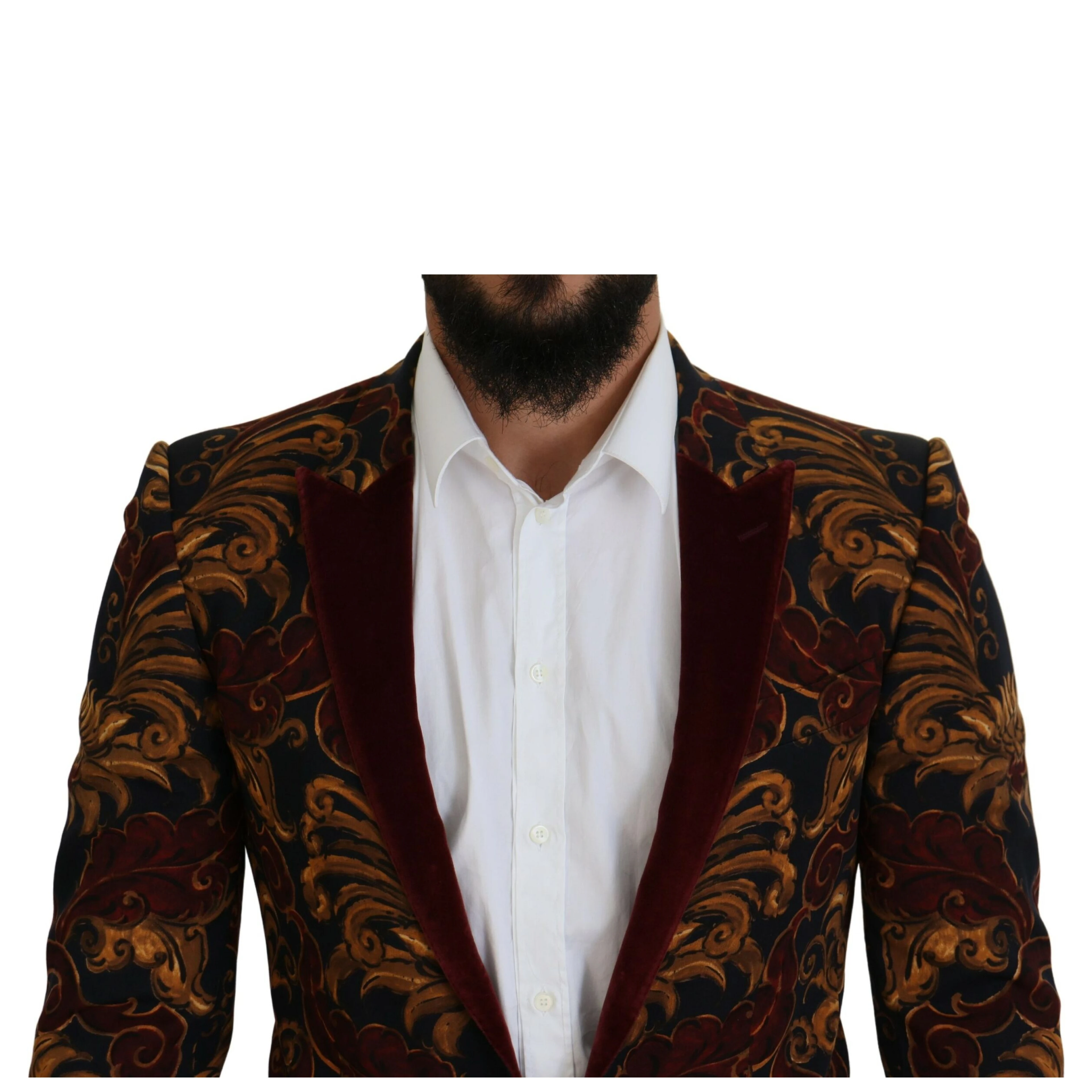 Multicolor Floral Single Breasted Martini Blazer