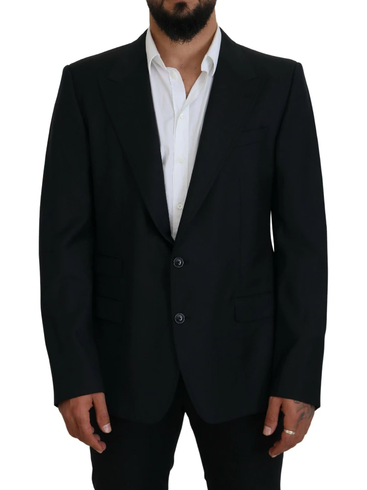Dark Blue Wool Formal Sicilia Blazer