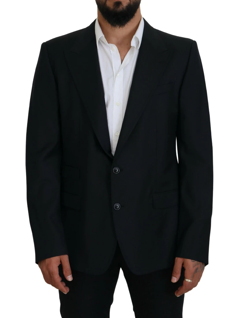 Dark Blue Wool Formal Sicilia Blazer
