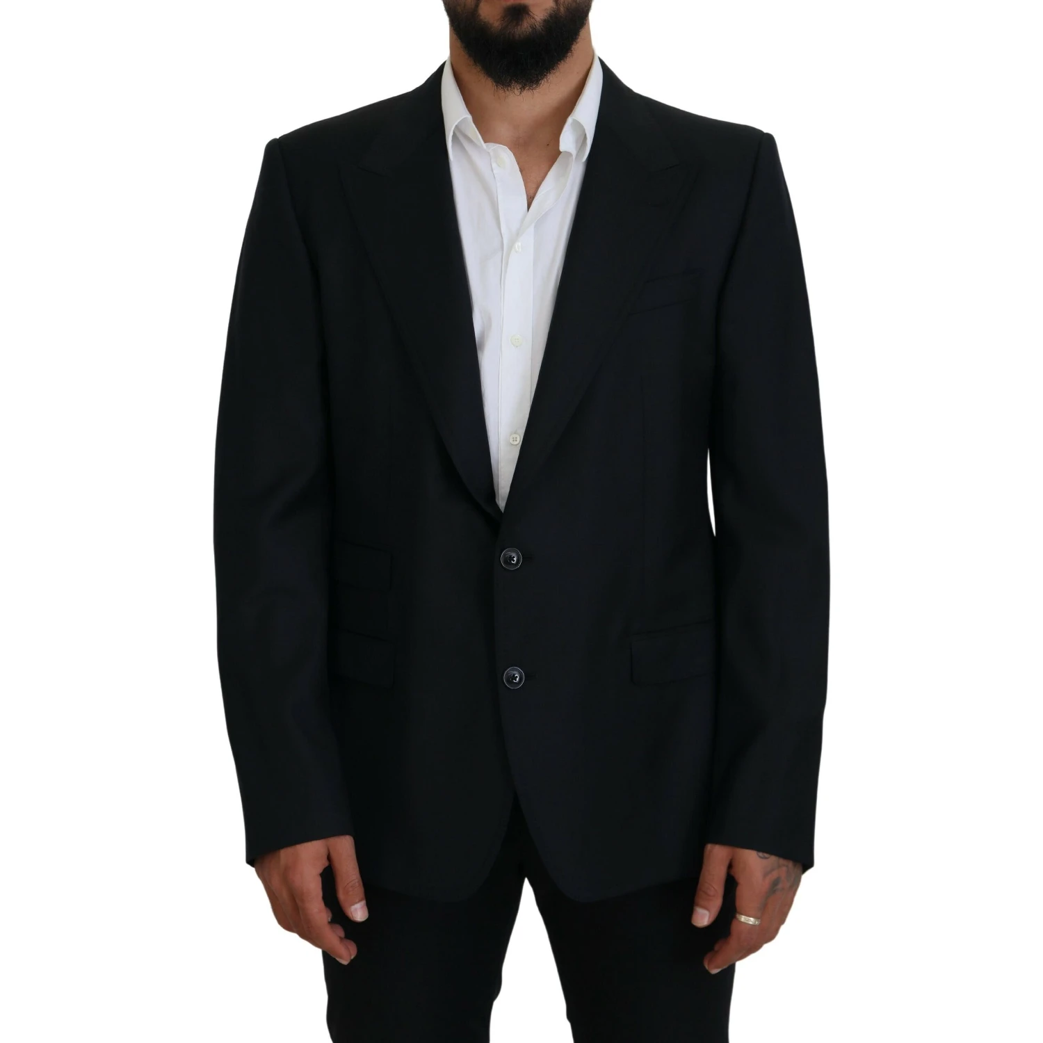 Dark Blue Wool Formal Sicilia Blazer