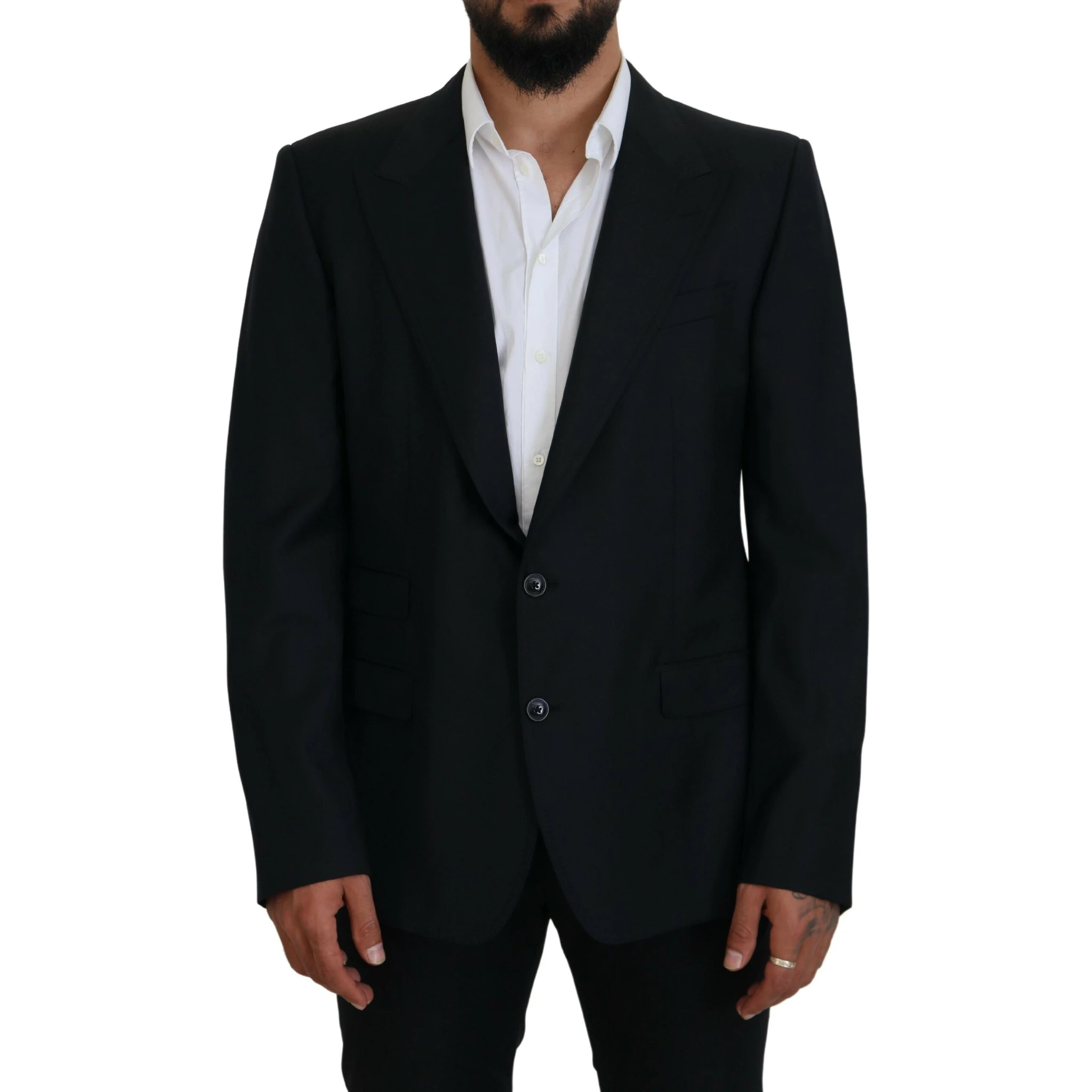 Dark Blue Wool Formal Sicilia Blazer