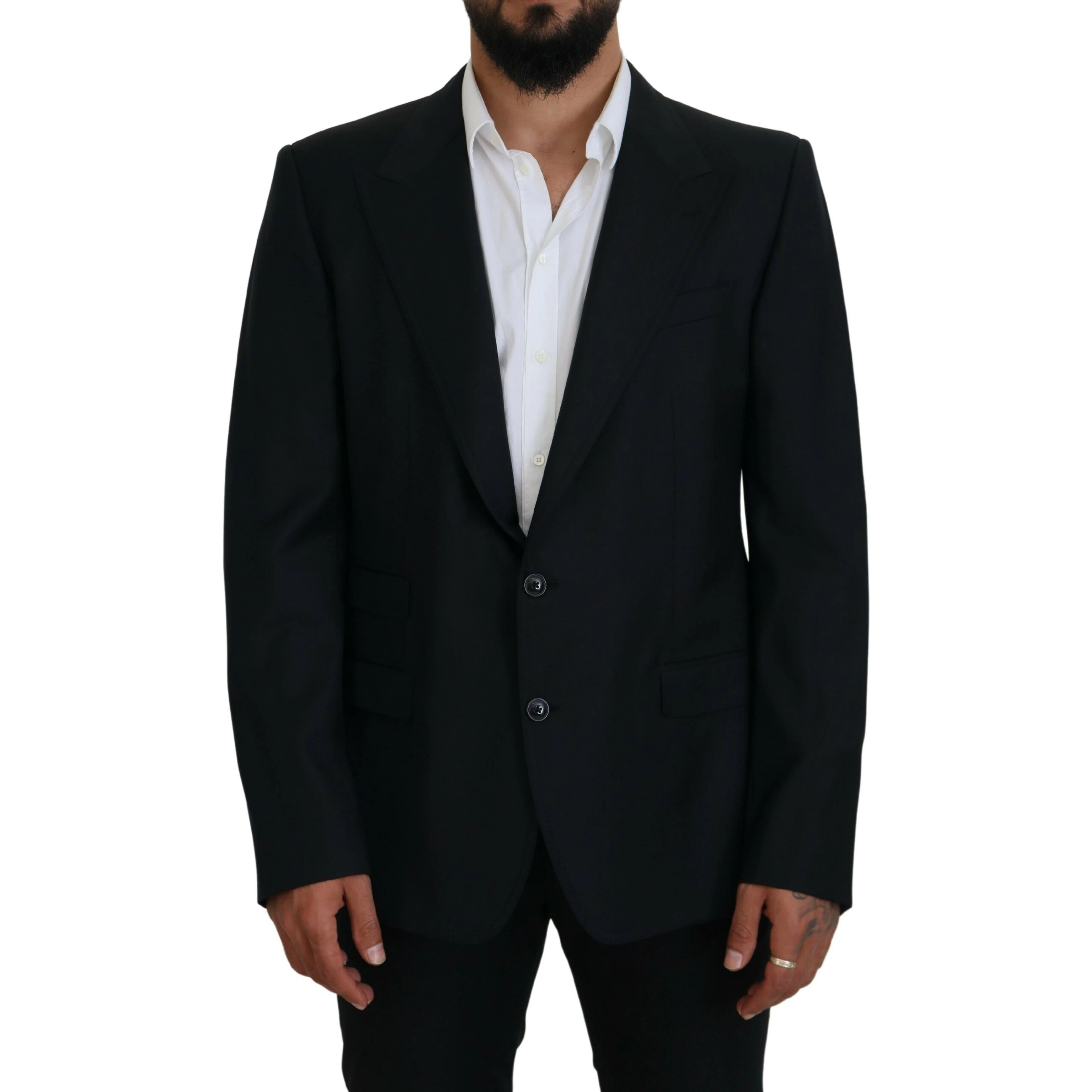 Dark Blue Wool Formal Sicilia Blazer