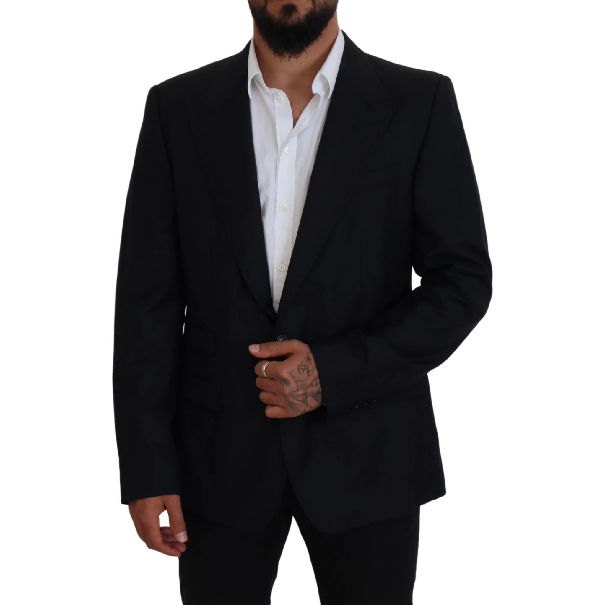 Dark Blue Wool Formal Sicilia Blazer