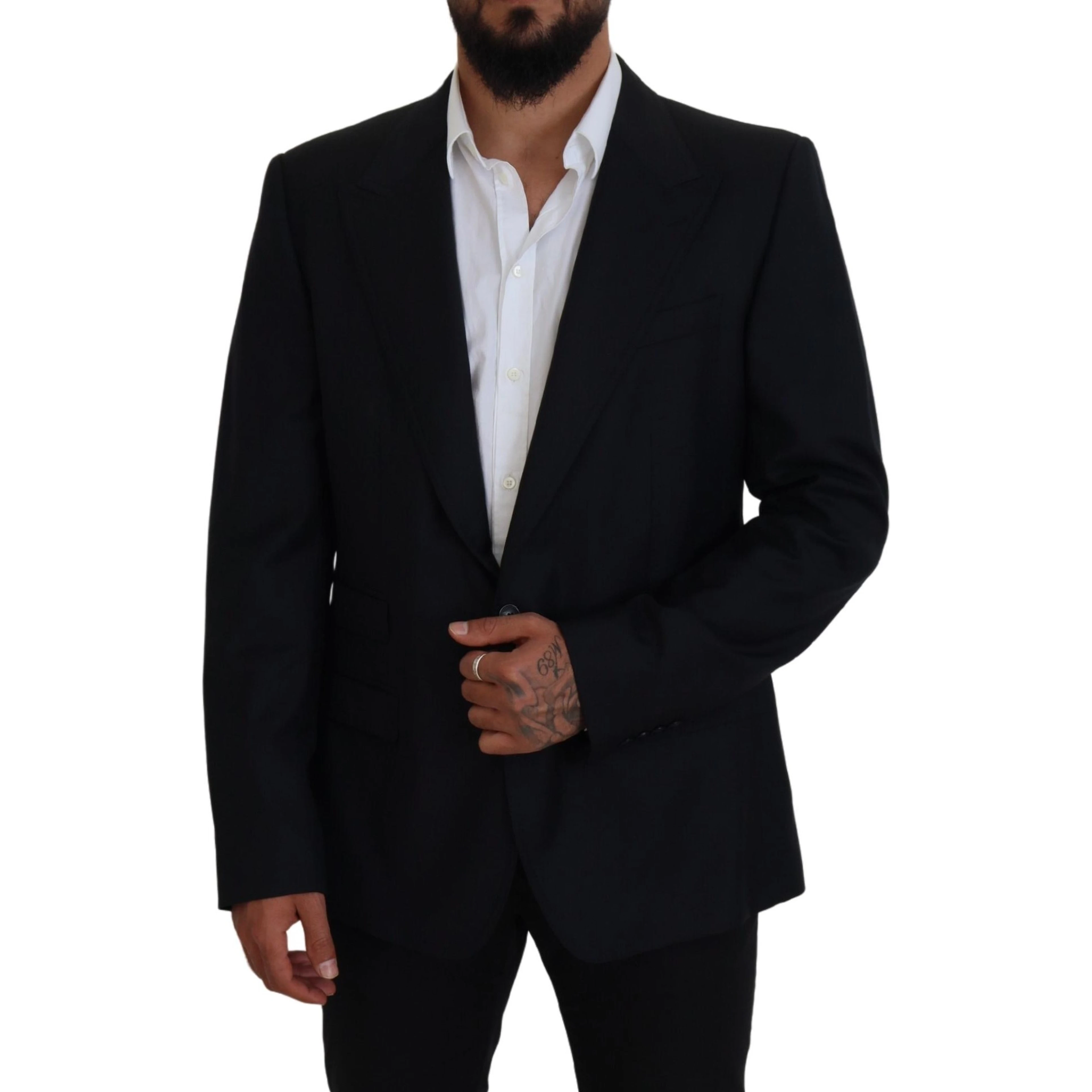 Dark Blue Wool Formal Sicilia Blazer