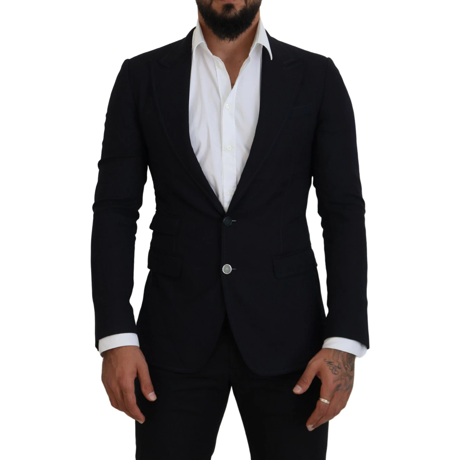 Blue Wool Formal Taormina Blazer