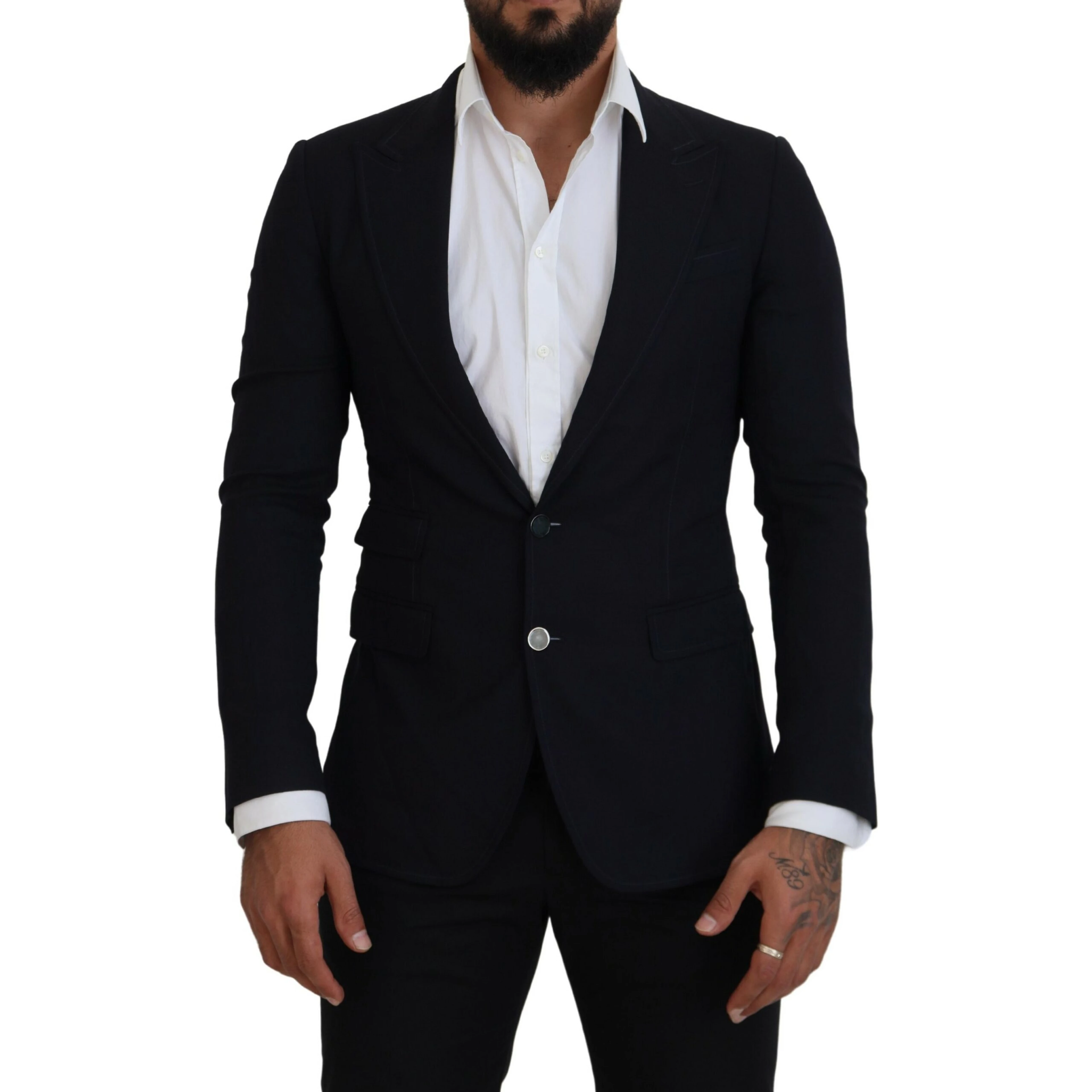 Blue Wool Formal Taormina Blazer