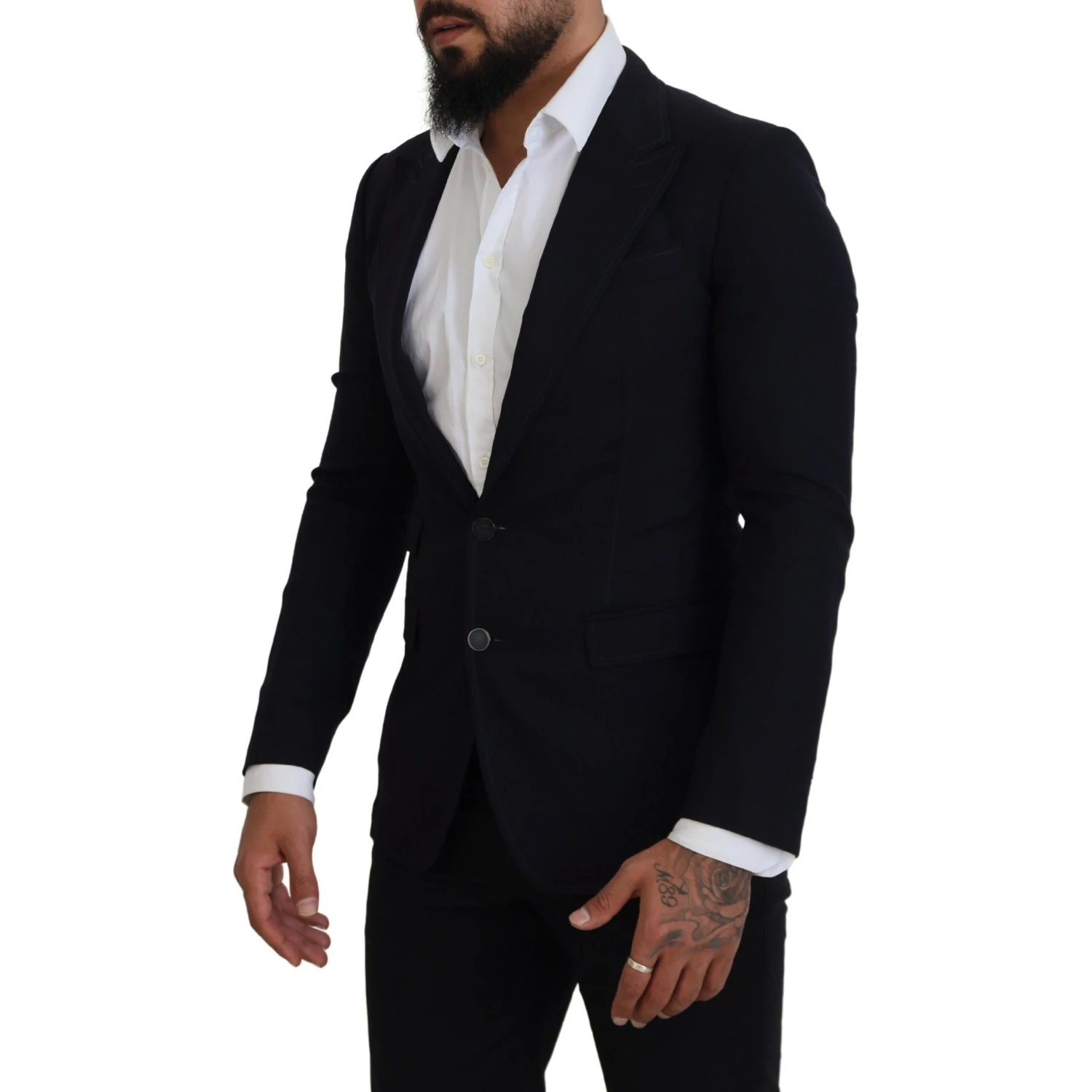 Blue Wool Formal Taormina Blazer