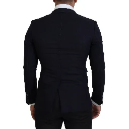 Blue Wool Formal Taormina Blazer