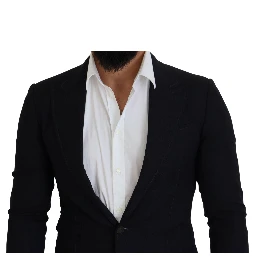 Blue Wool Formal Taormina Blazer
