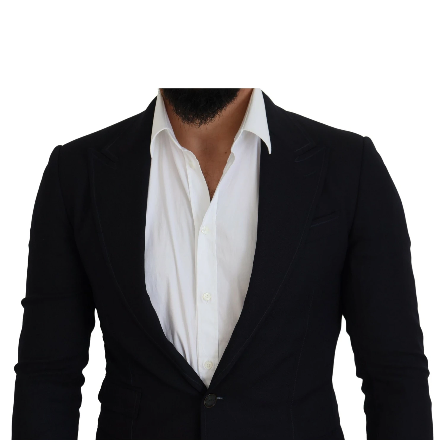 Blue Wool Formal Taormina Blazer