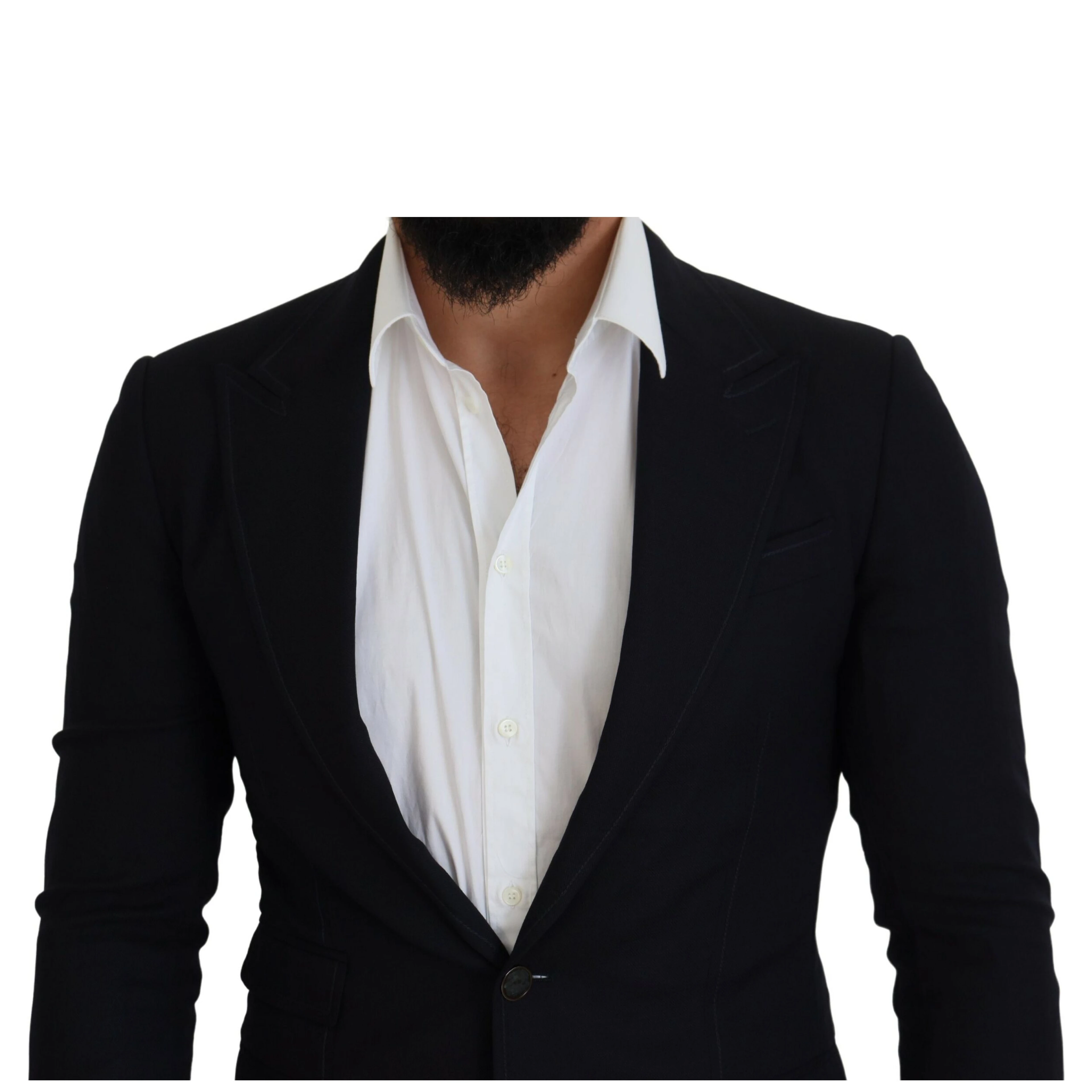 Blue Wool Formal Taormina Blazer