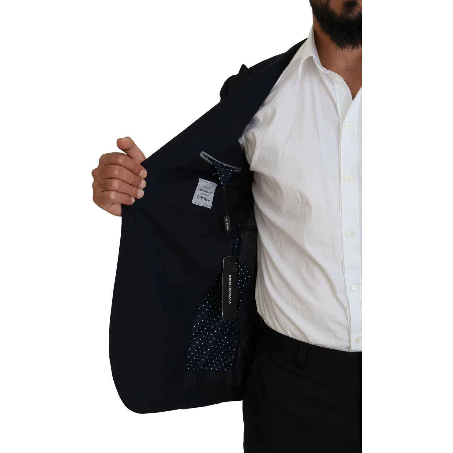 Blue Wool Formal Taormina Blazer