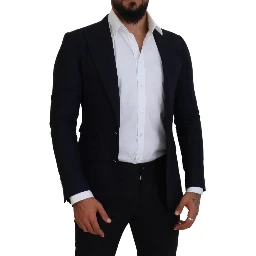 Blue Wool Formal Taormina Blazer