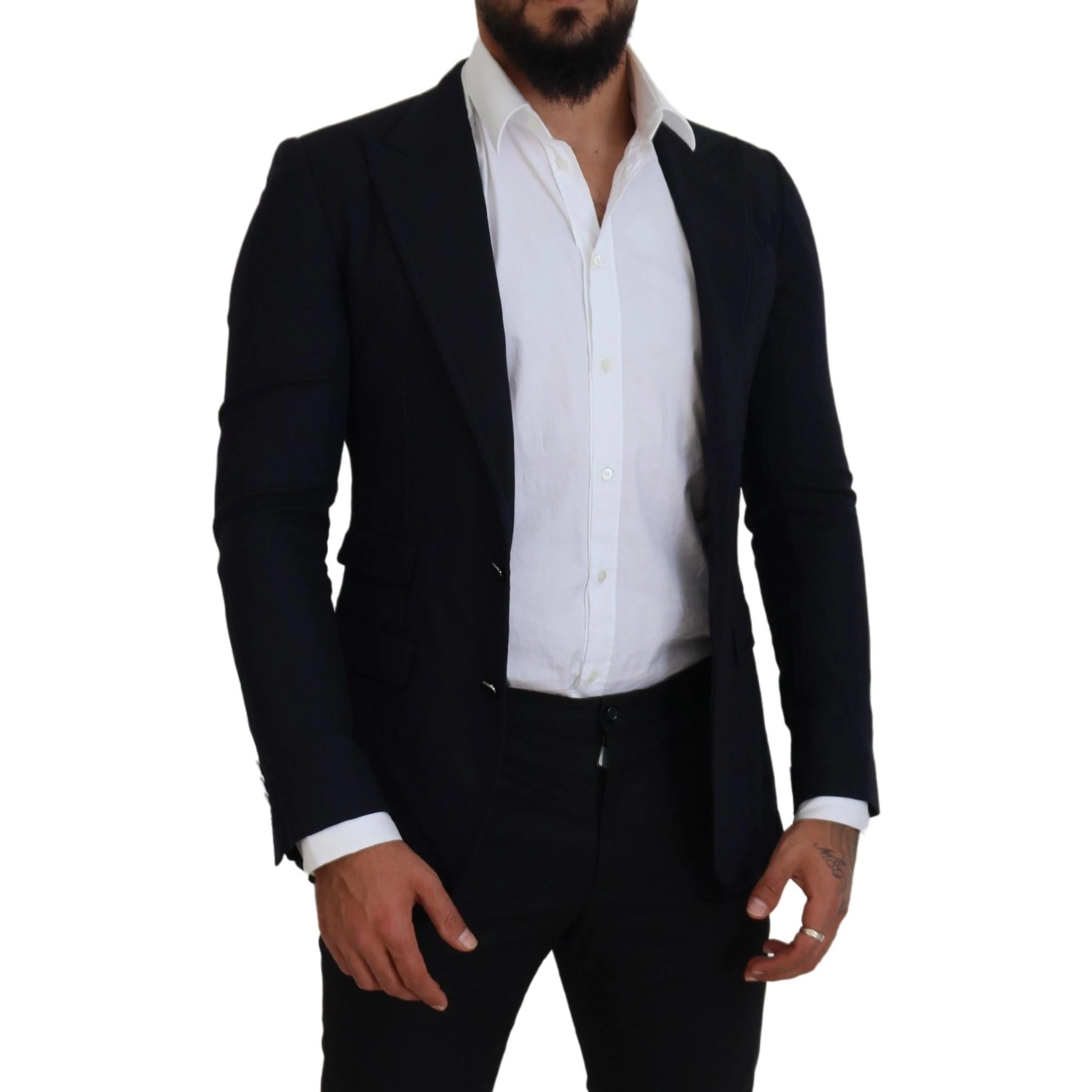 Blue Wool Formal Taormina Blazer
