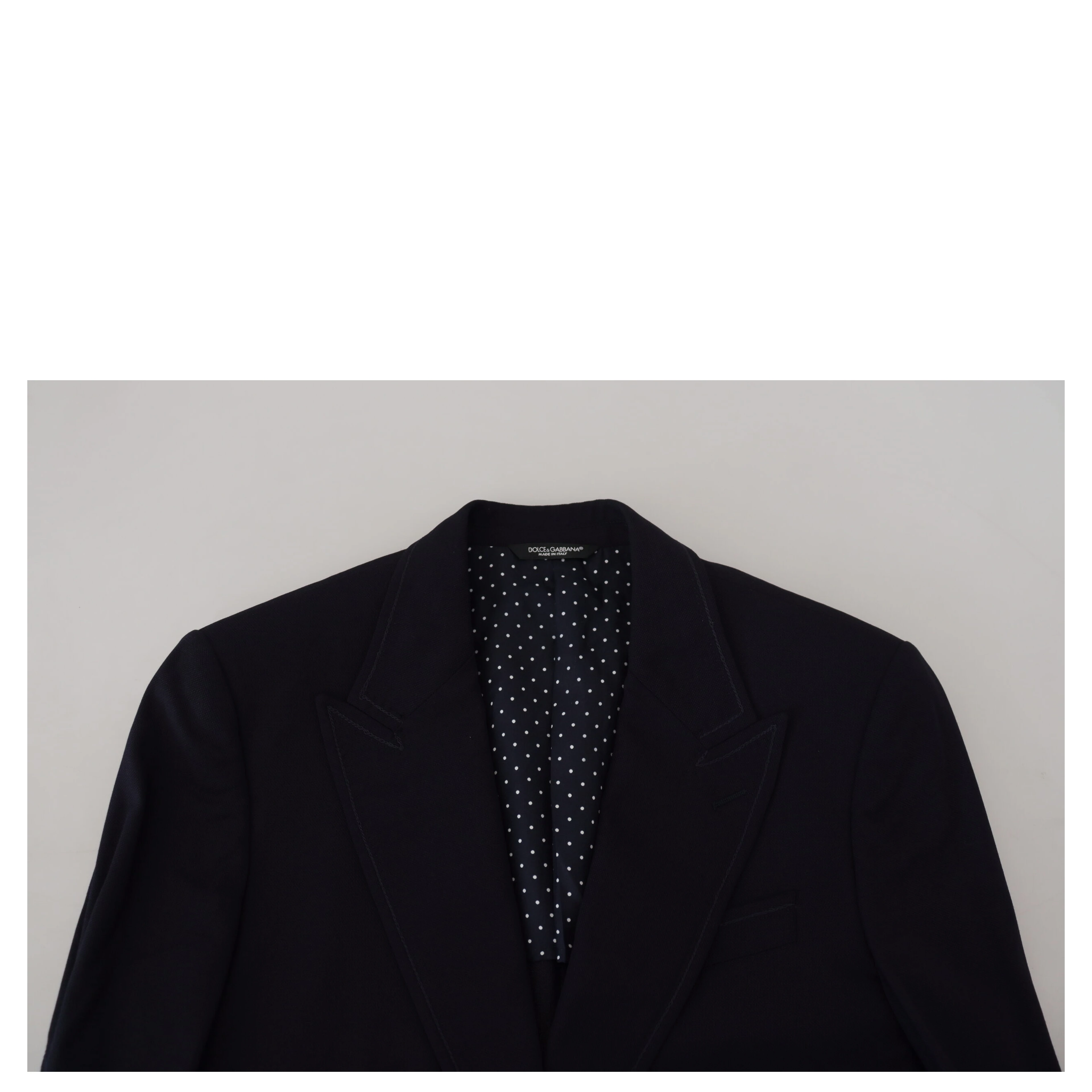 Blue Wool Formal Taormina Blazer