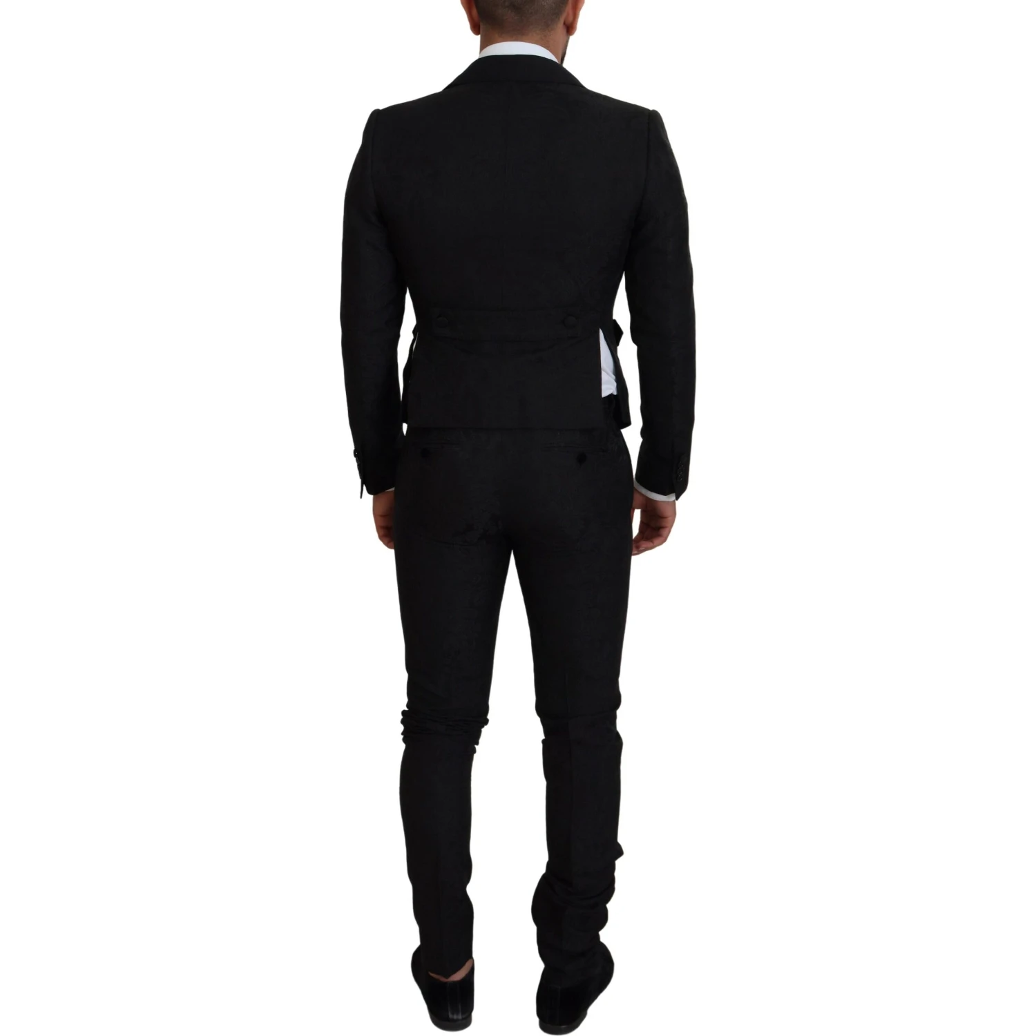 Black Polyester Men 2 Piece MARTINI Suit