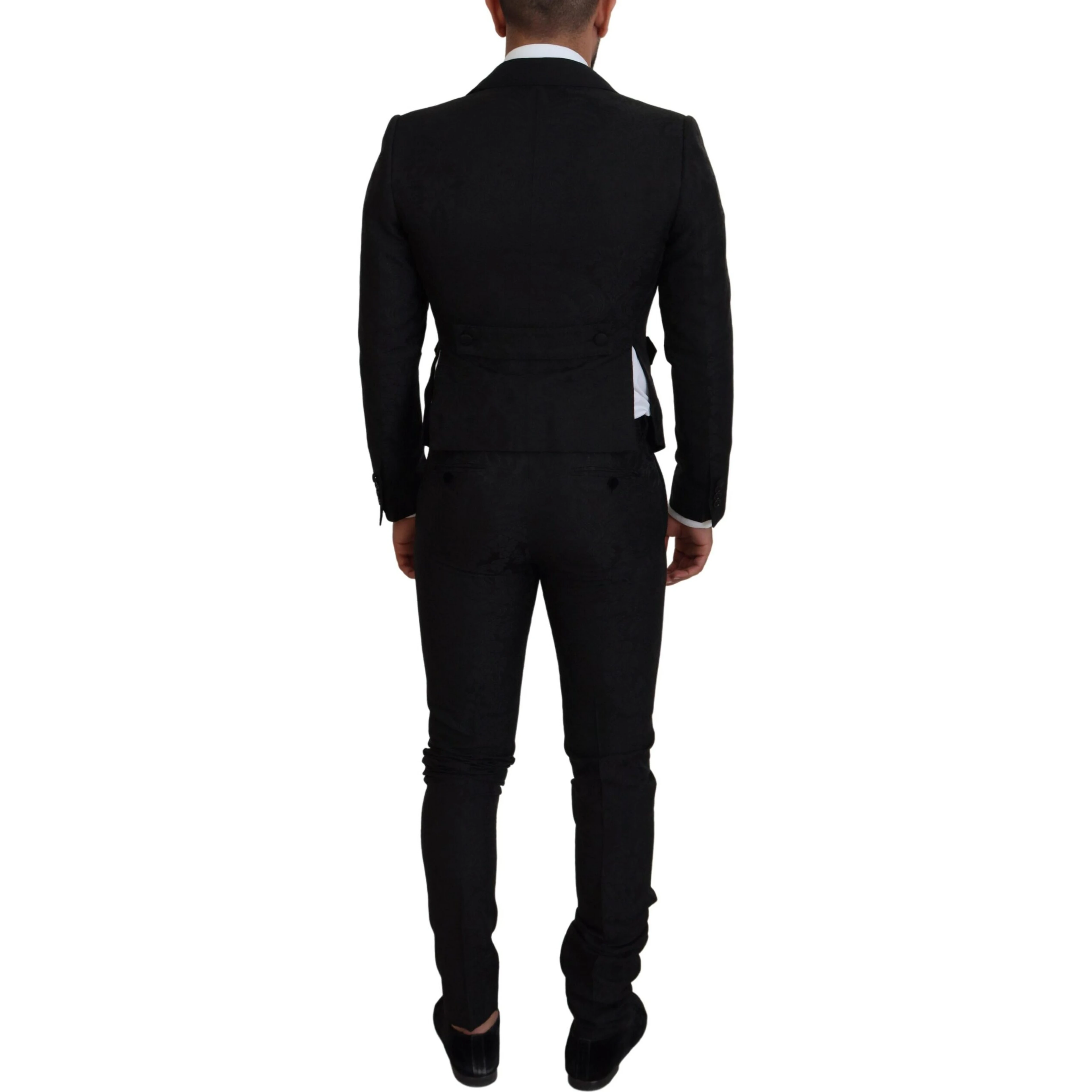 Black Polyester Men 2 Piece MARTINI Suit