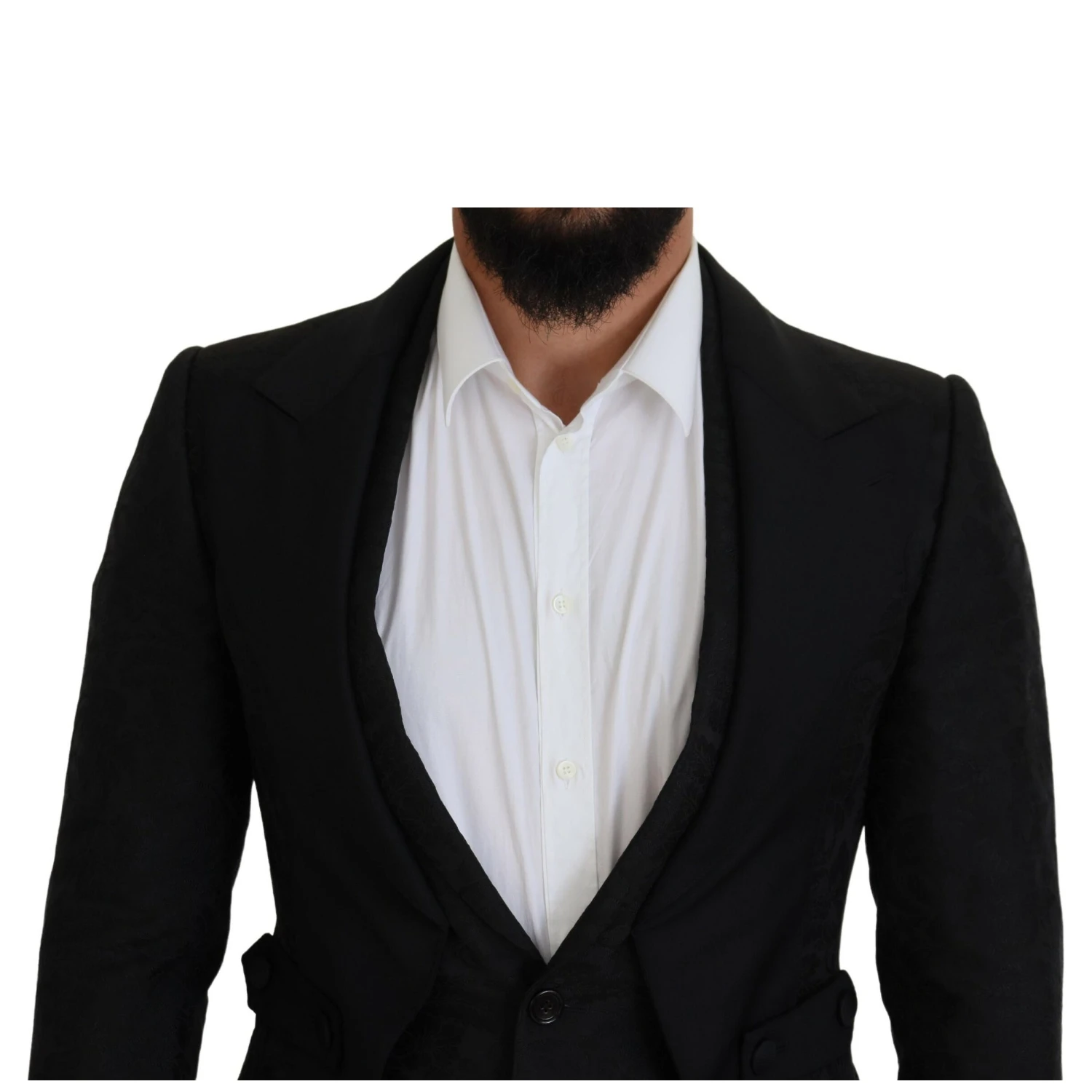 Black Polyester Men 2 Piece MARTINI Suit