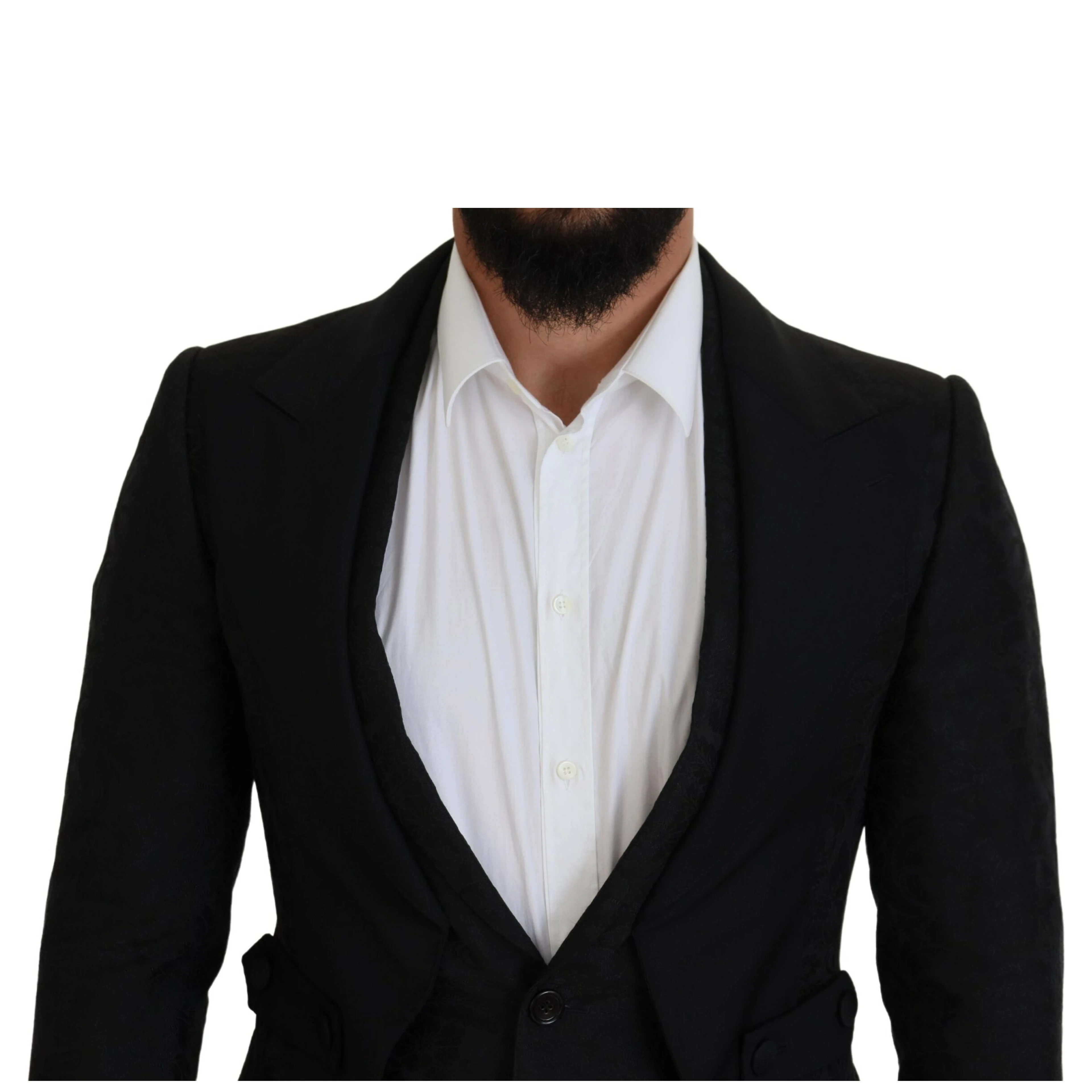 Black Polyester Men 2 Piece MARTINI Suit