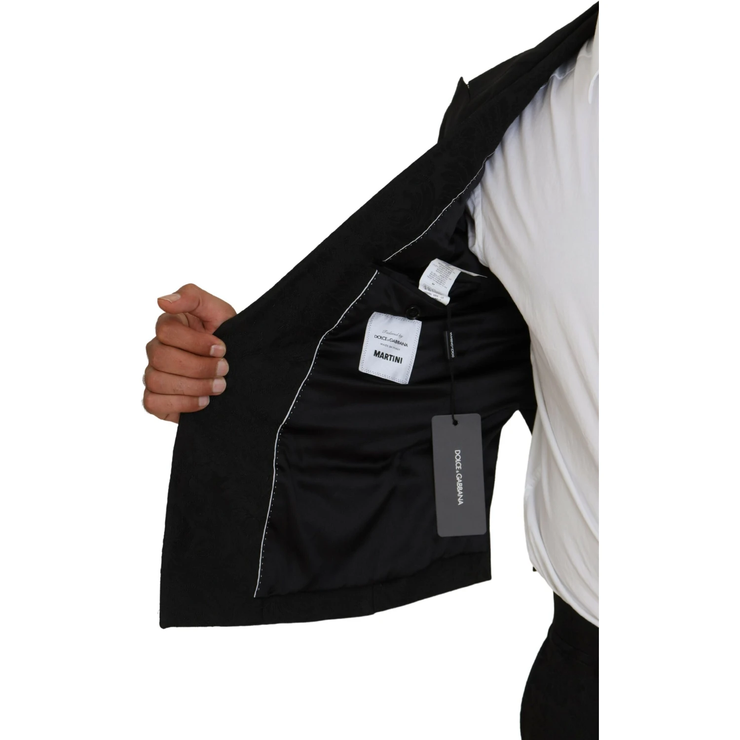 Black Polyester Men 2 Piece MARTINI Suit