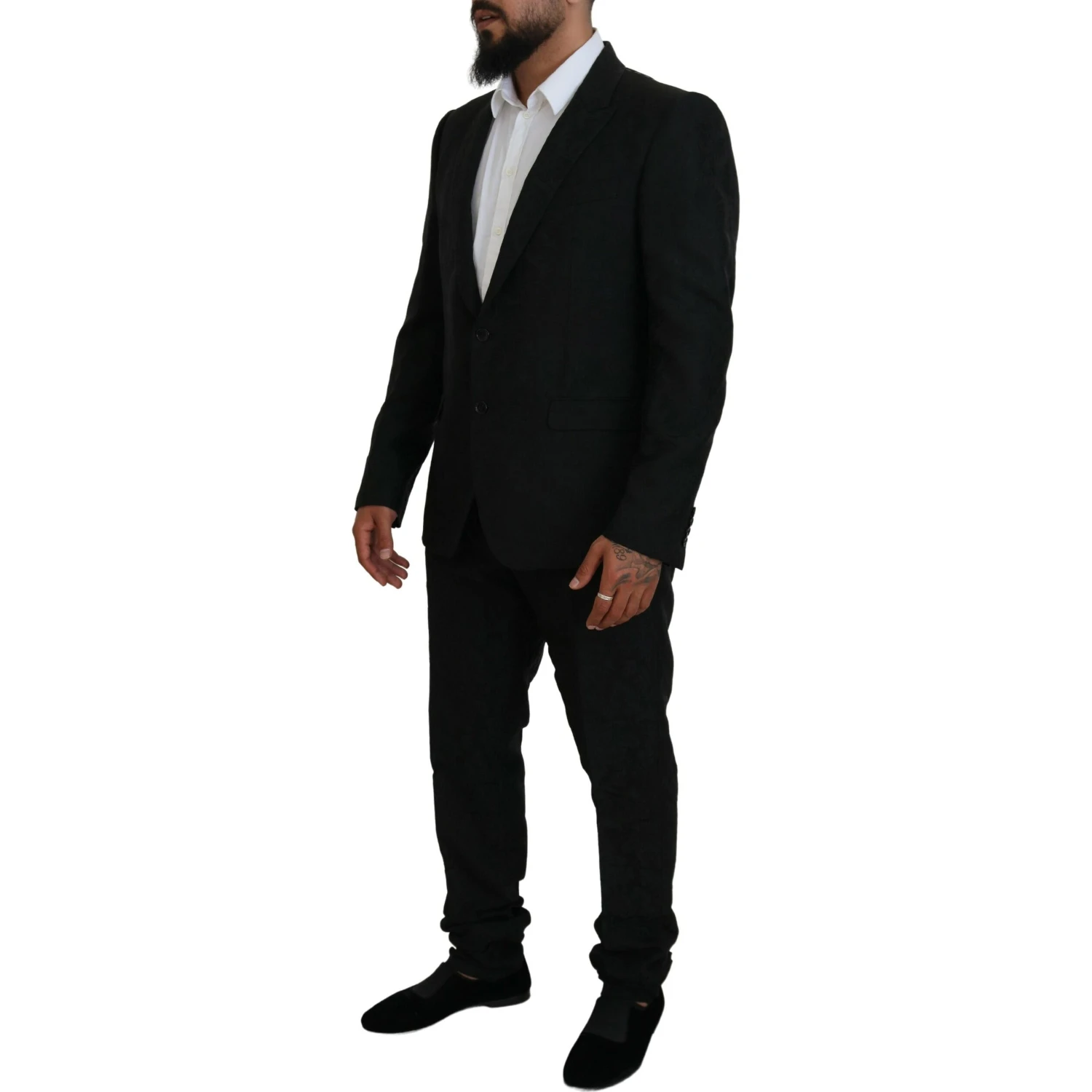 Black Single Breasted 2 Piece MARTINI Suit