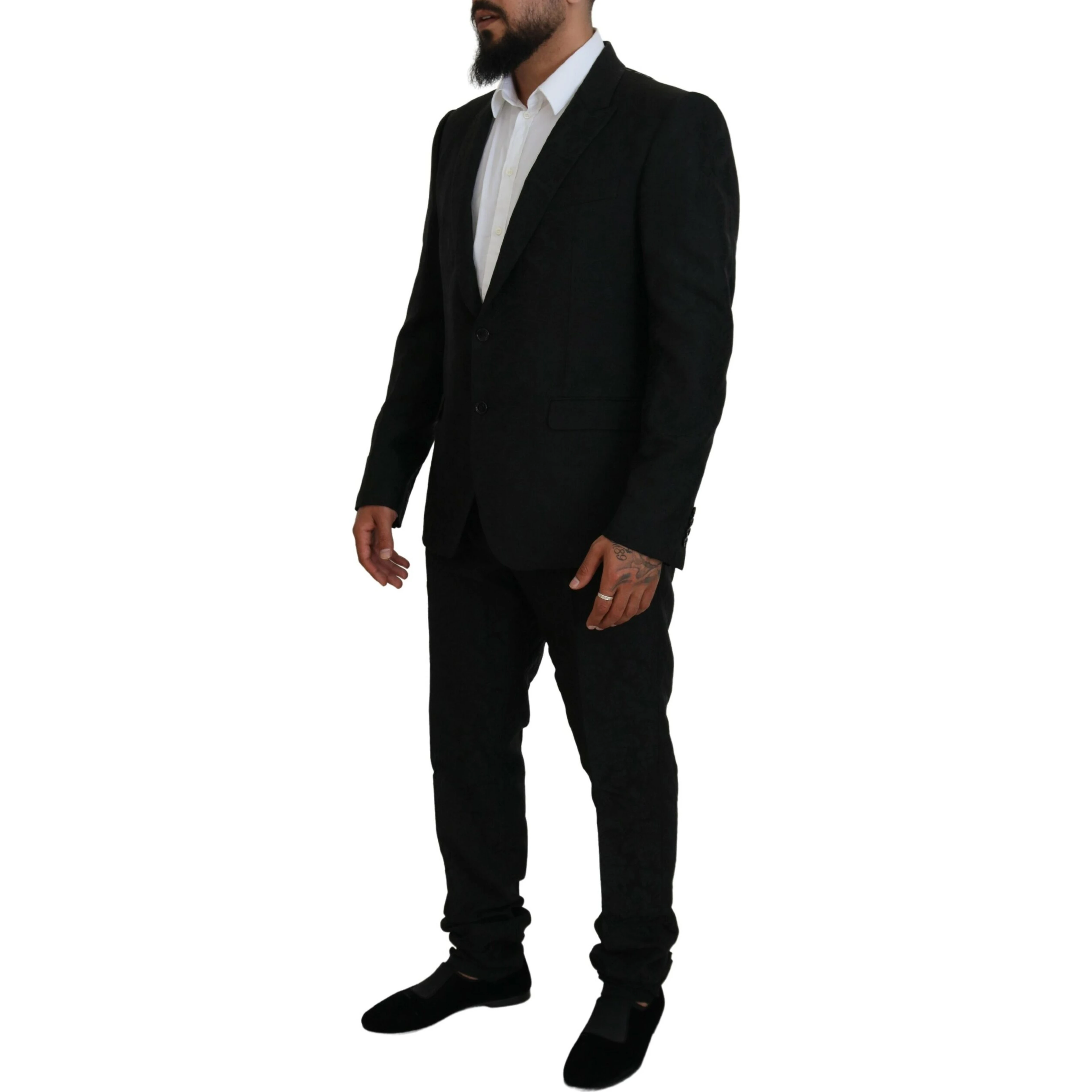 Black Single Breasted 2 Piece MARTINI Suit