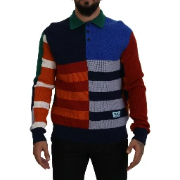 Multicolor Stripes Wool Pullover Sweater