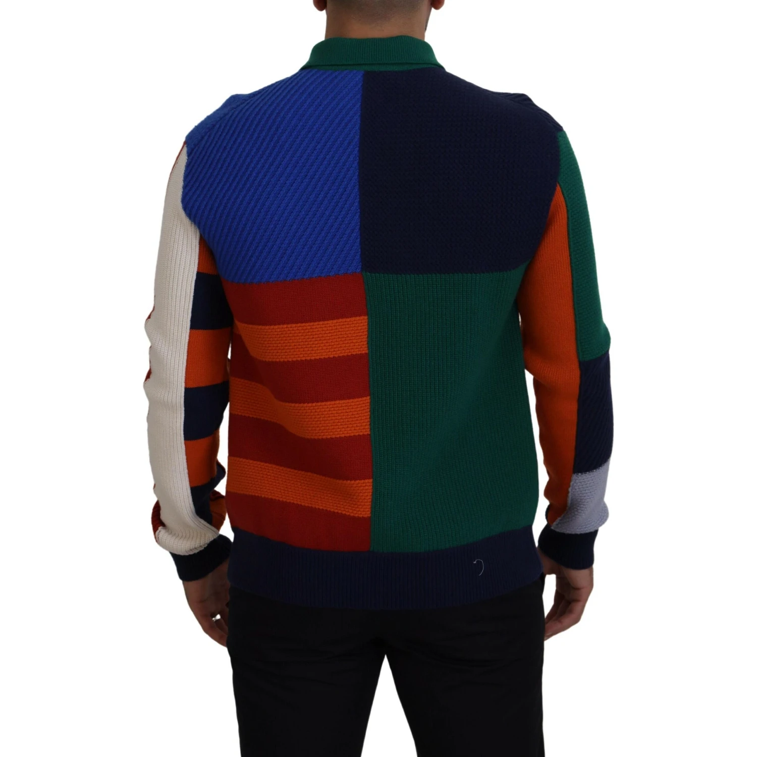 Multicolor Stripes Wool Pullover Sweater