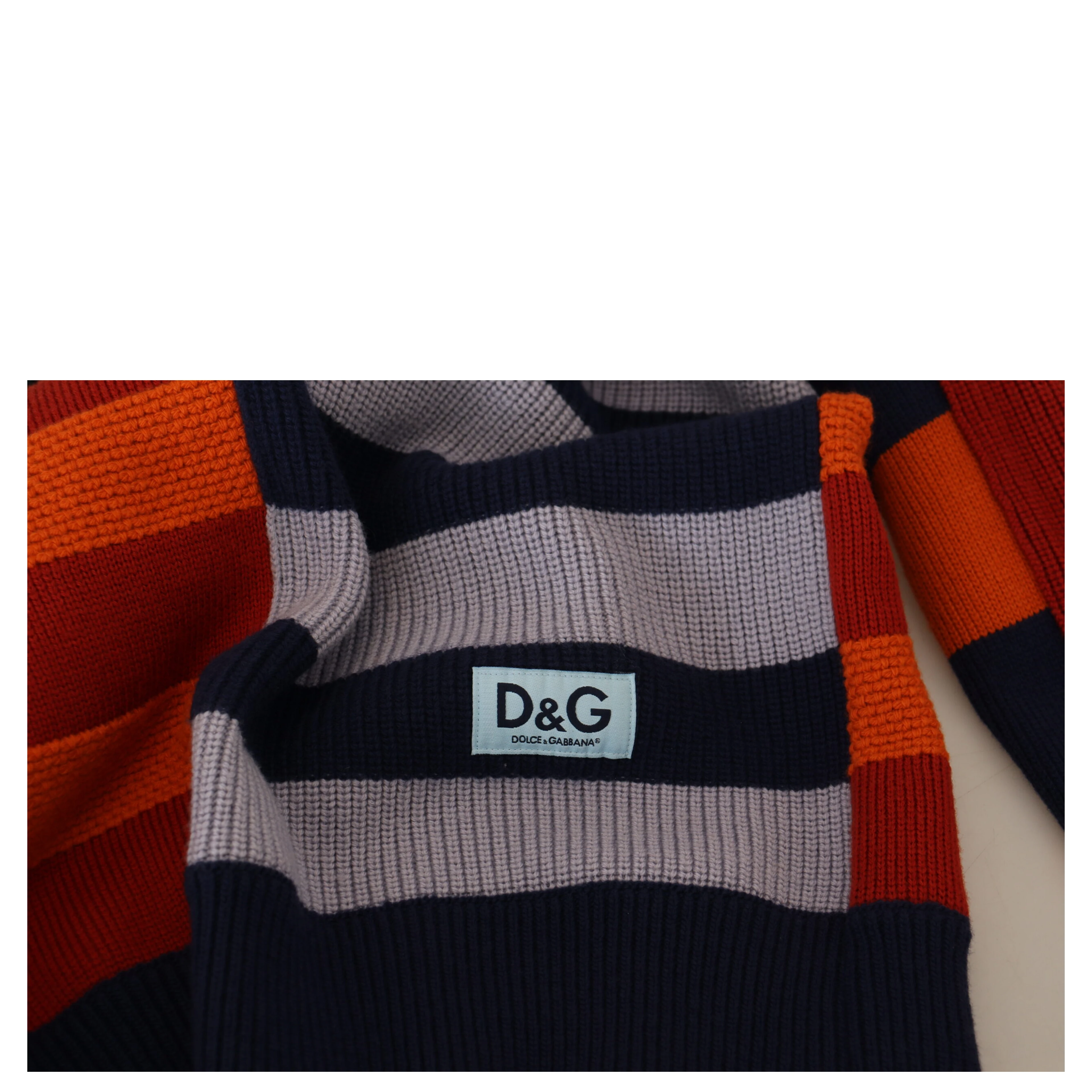 Multicolor Stripes Wool Pullover Sweater
