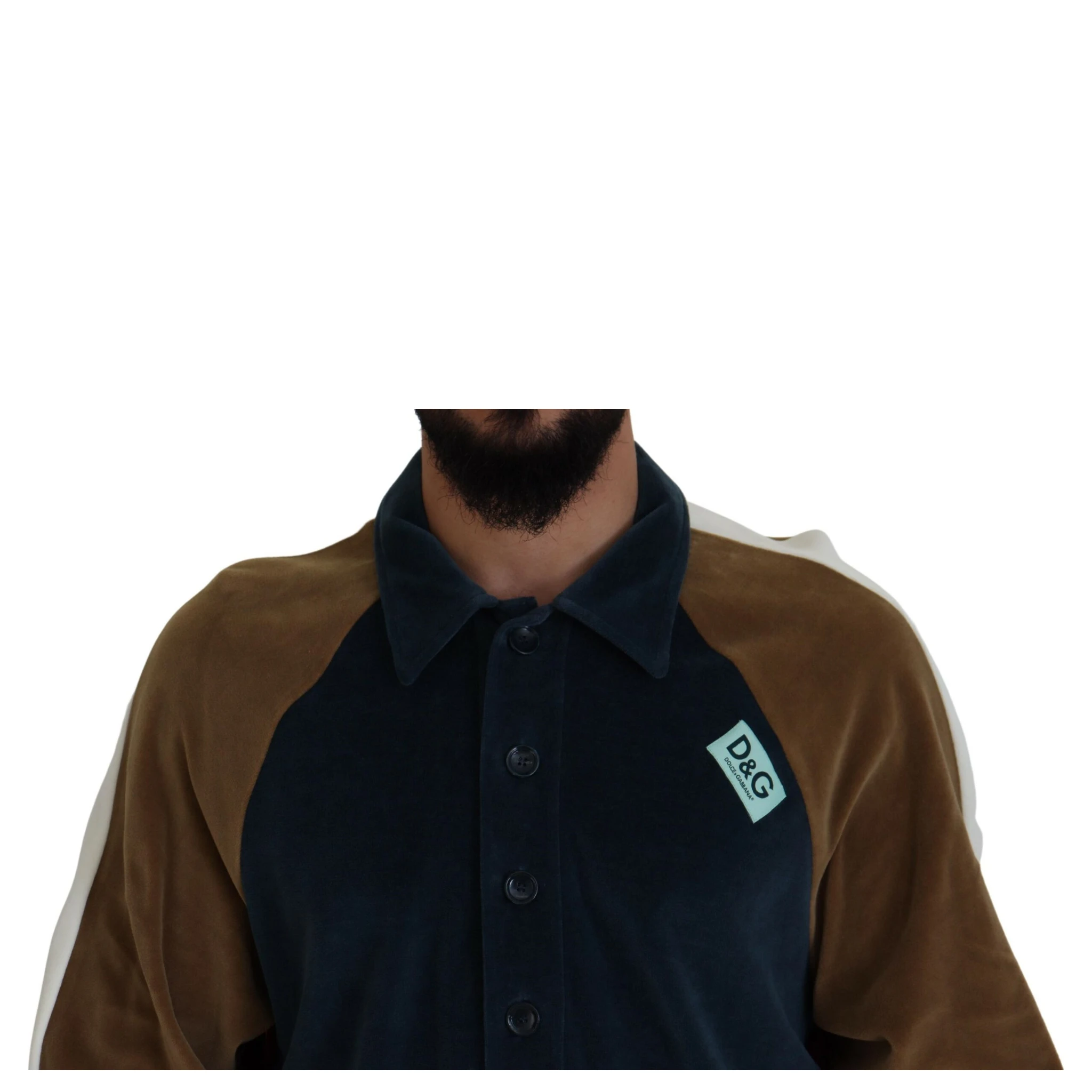 Multicolor Cotton Collared Pullover Sweater