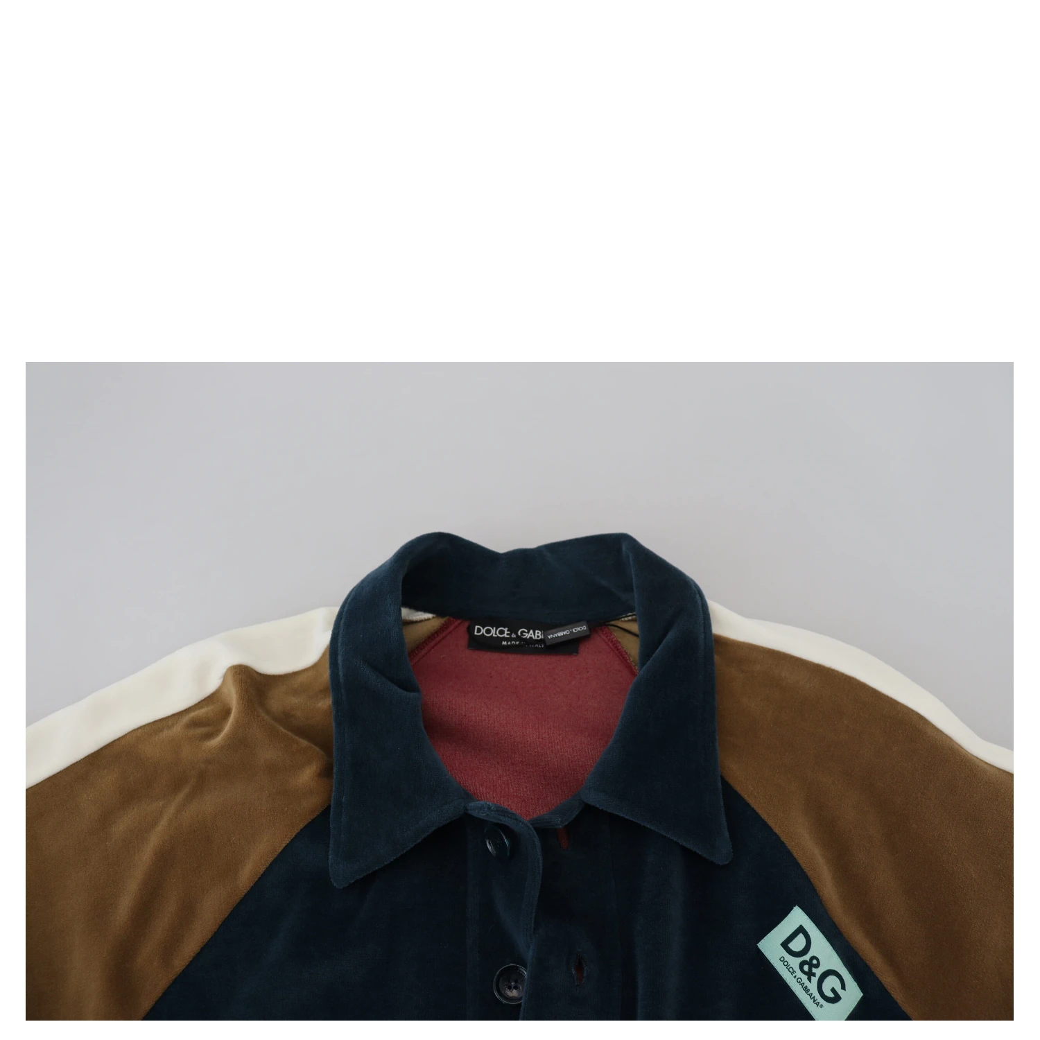 Multicolor Cotton Collared Pullover Sweater