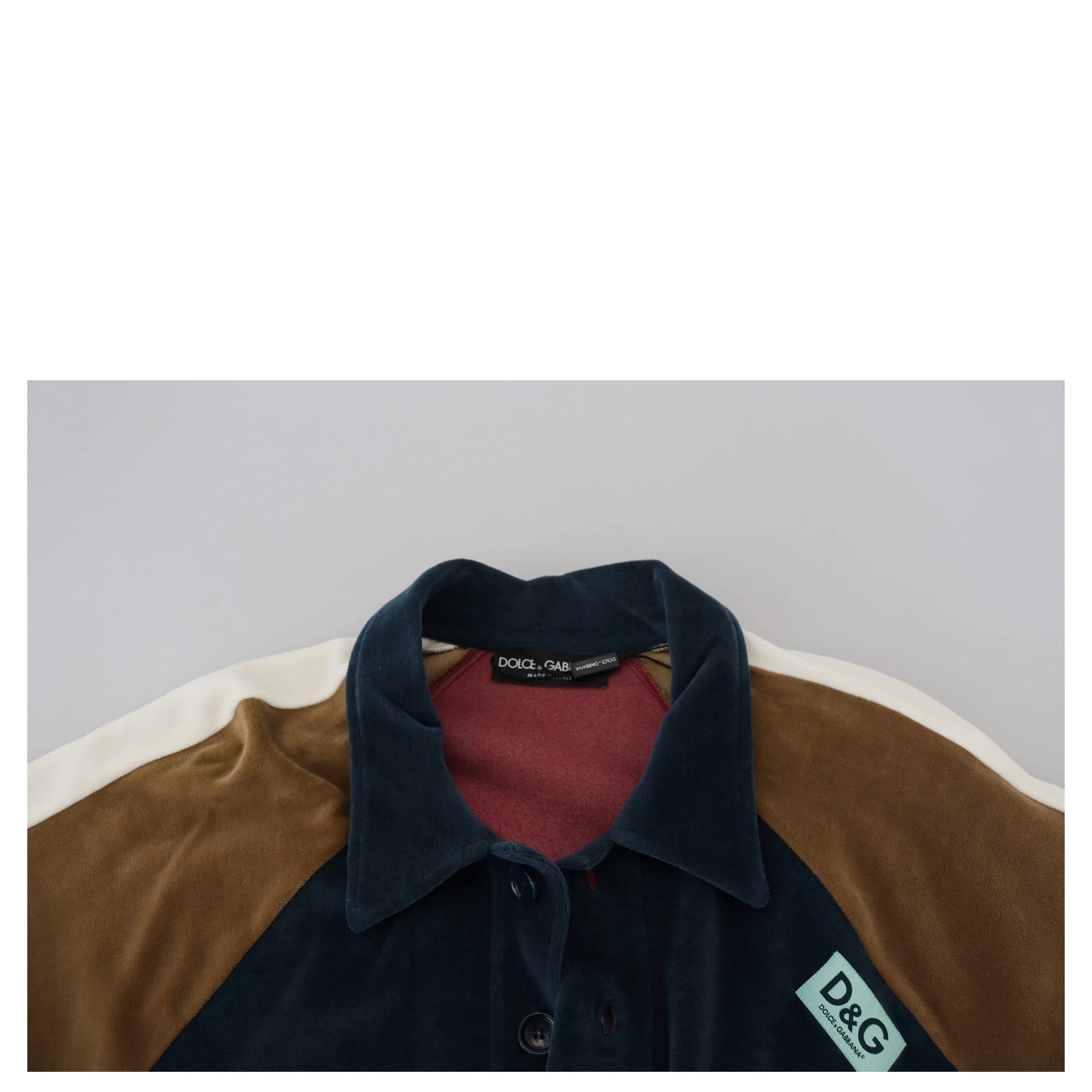Multicolor Cotton Collared Pullover Sweater