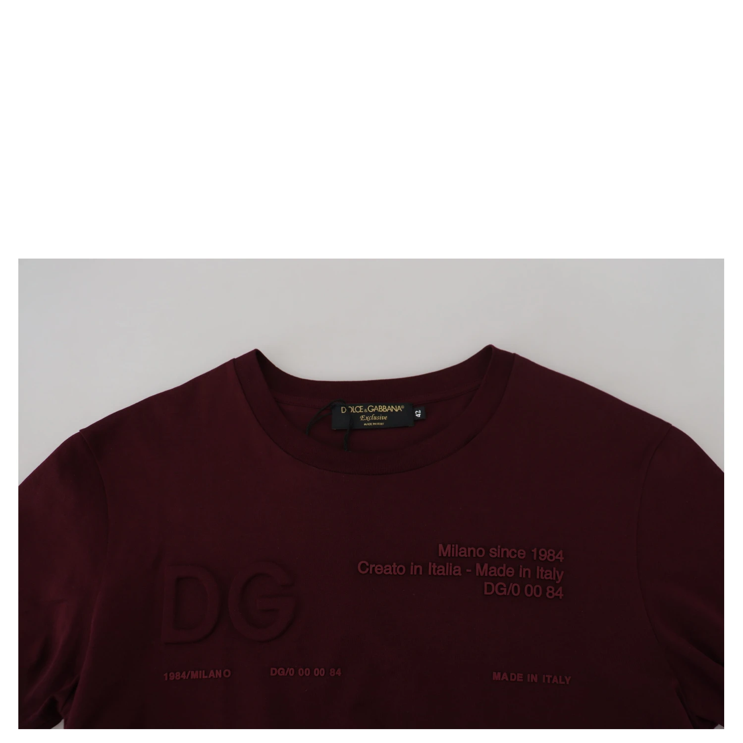 Maroon Printed Short Sleeves Men T-shirt